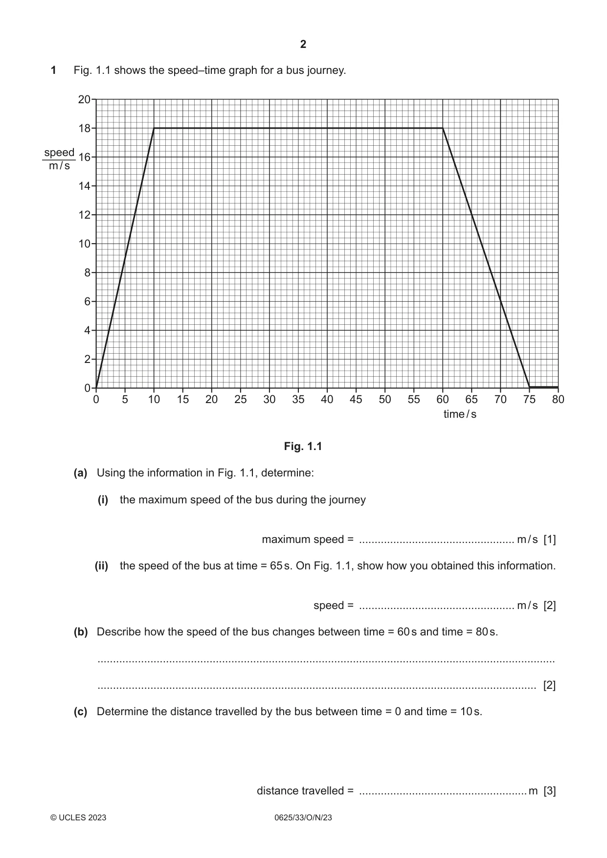 Cambridge IGCSE Physics 0625 2023 Oct/Nov Paper 3 · Variant 3 question paper, page 2 of 16