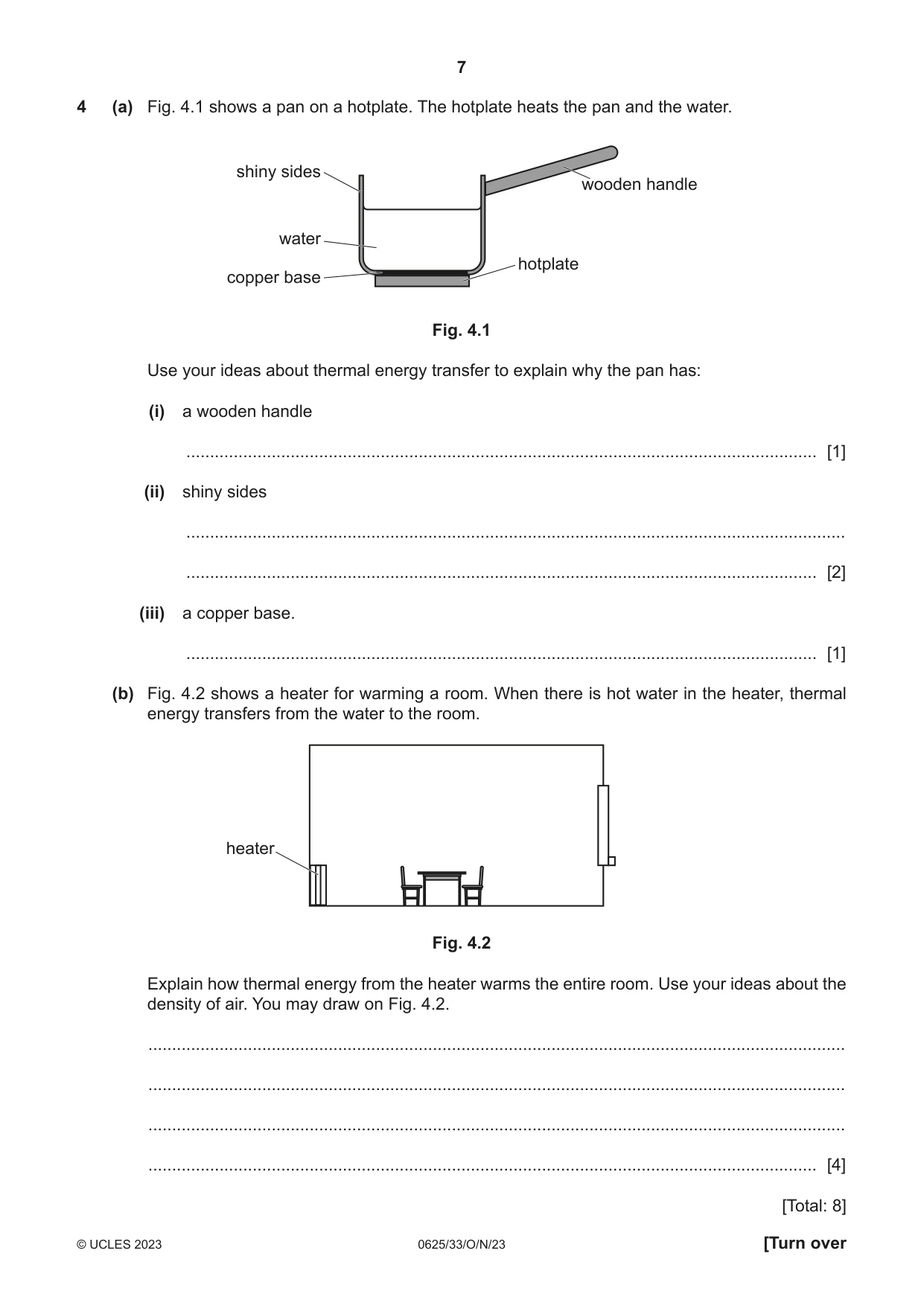 Cambridge IGCSE Physics 0625 2023 Oct/Nov Paper 3 · Variant 3 question paper, page 7 of 16