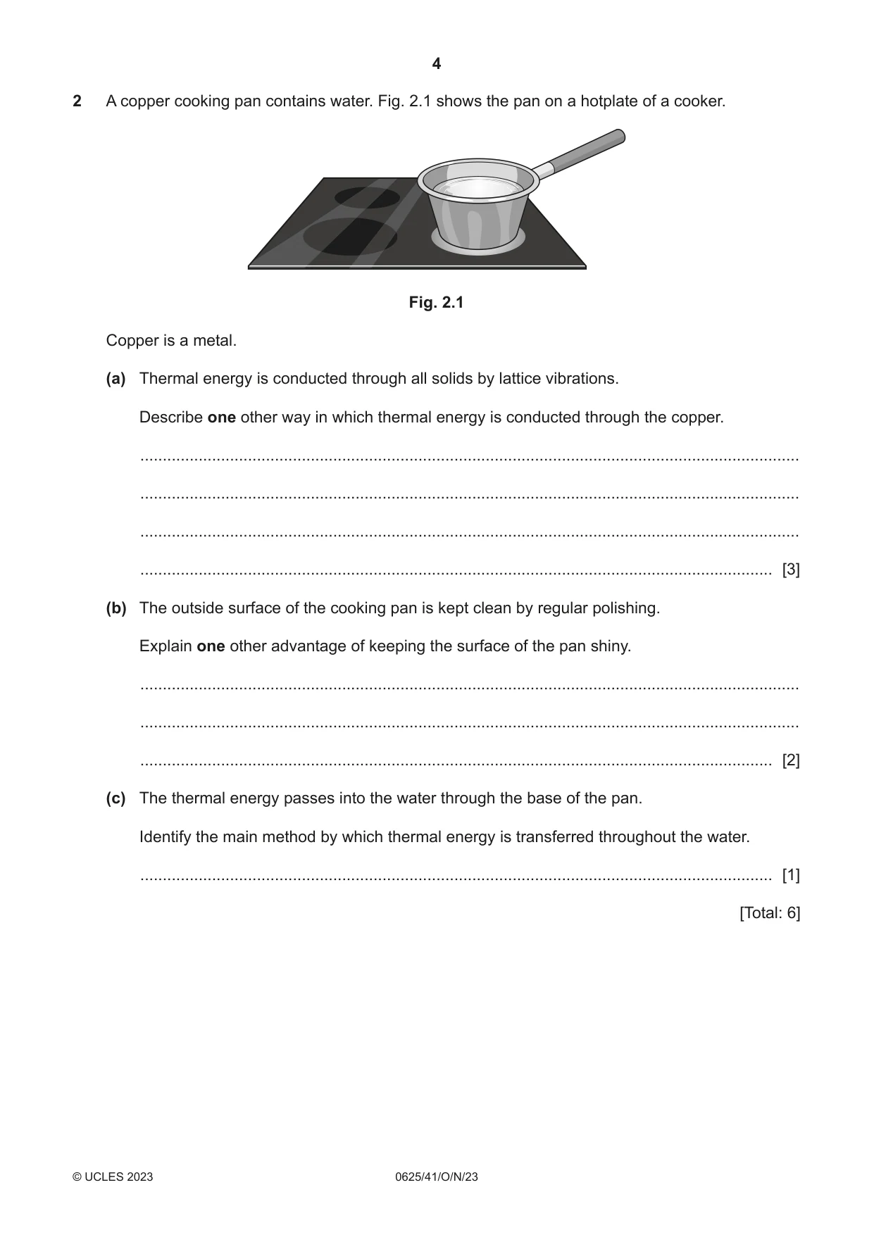 Cambridge IGCSE Physics 0625 2023 Oct/Nov Paper 4 · Variant 1 question paper, page 4 of 16