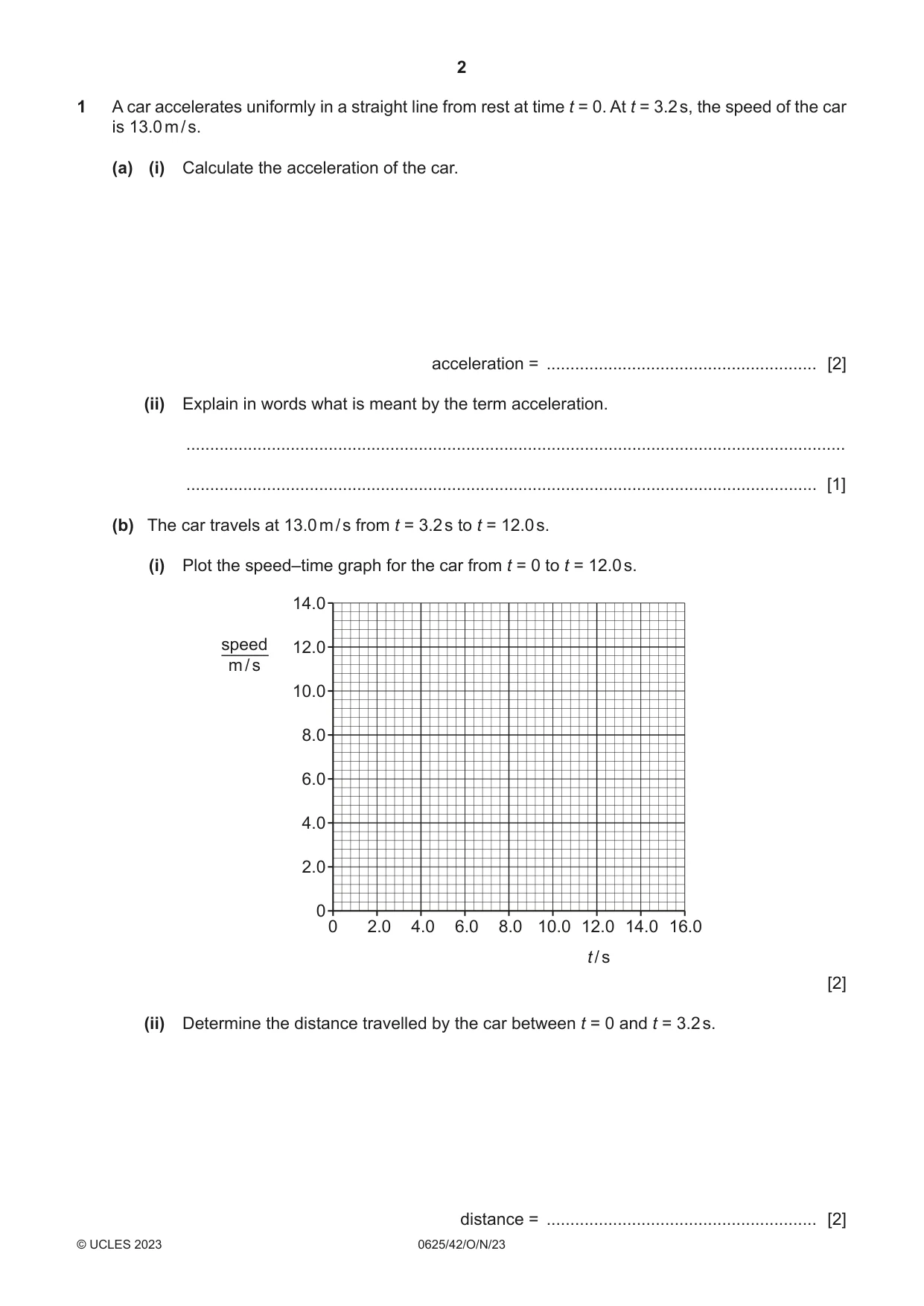 Cambridge IGCSE Physics 0625 2023 Oct/Nov Paper 4 · Variant 2 question paper, page 2 of 16
