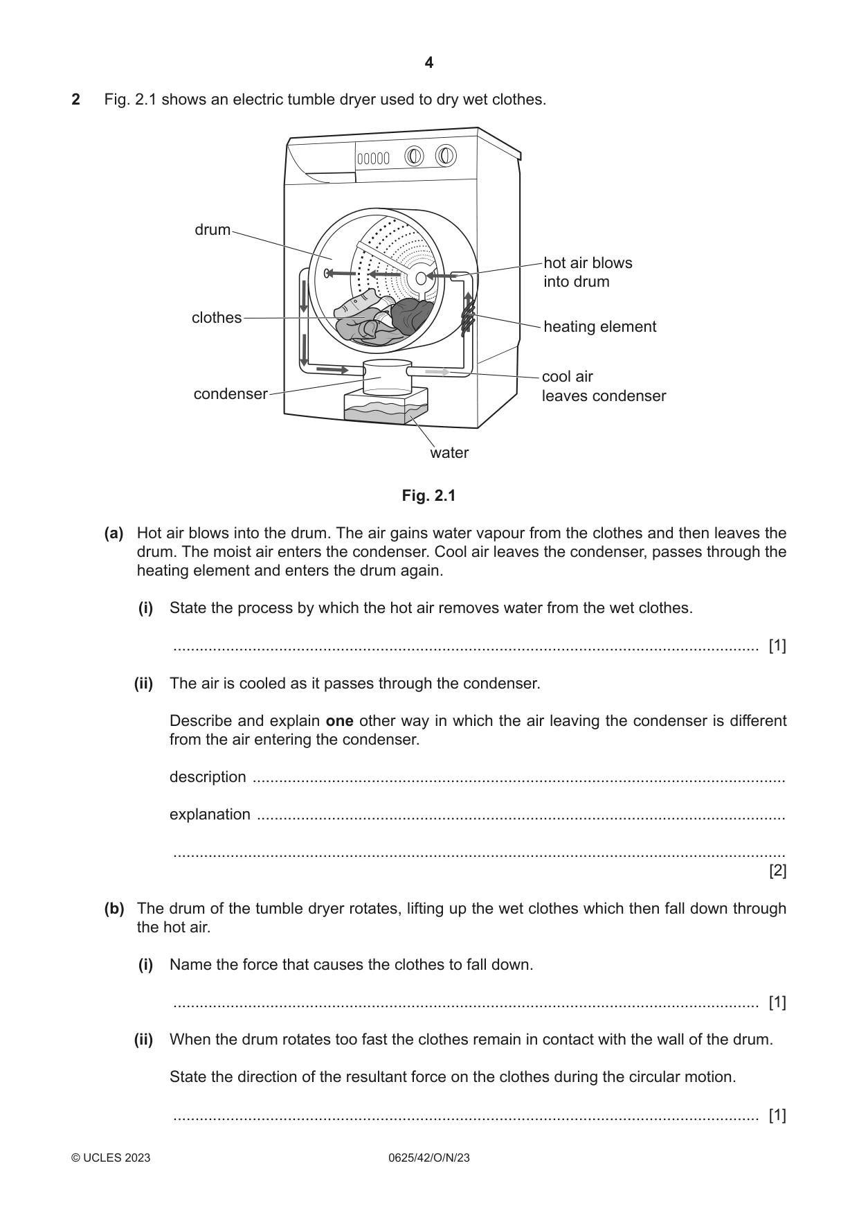 Cambridge IGCSE Physics 0625 2023 Oct/Nov Paper 4 · Variant 2 question paper, page 4 of 16
