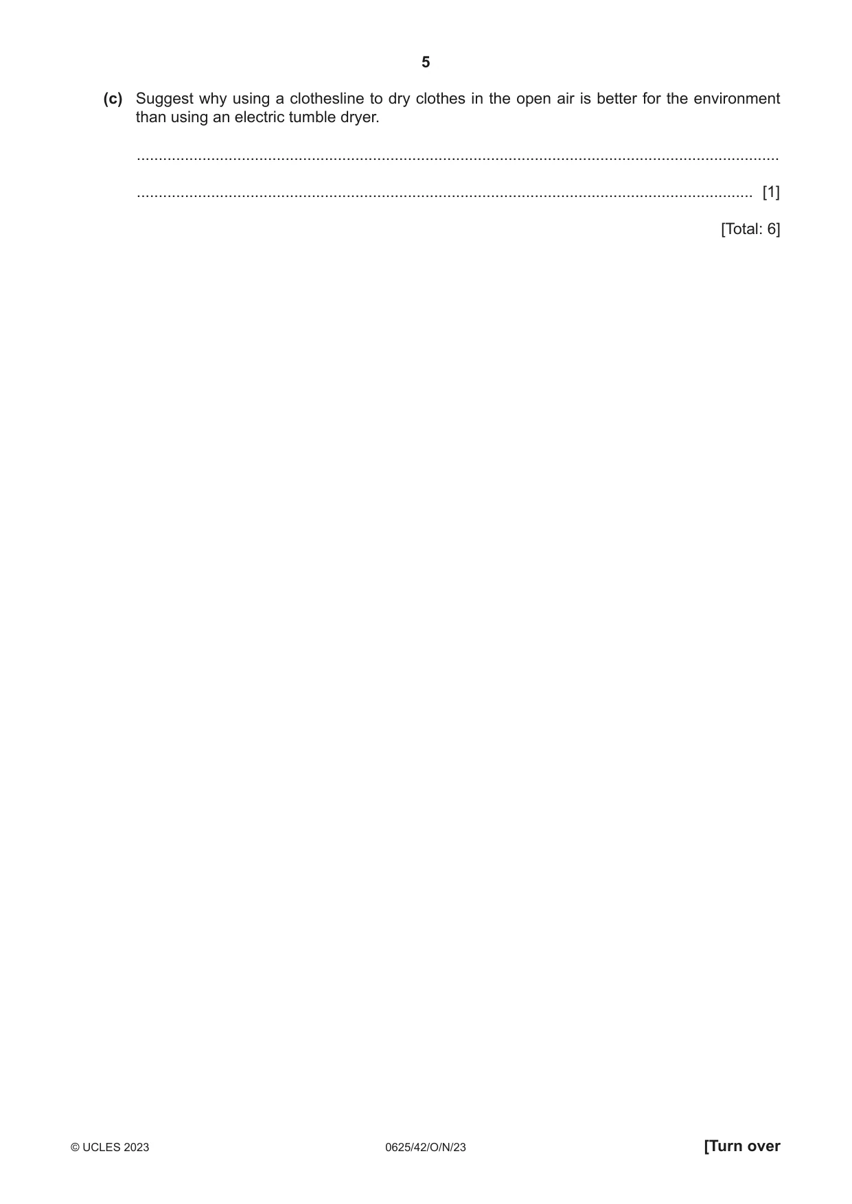 Cambridge IGCSE Physics 0625 2023 Oct/Nov Paper 4 · Variant 2 question paper, page 5 of 16
