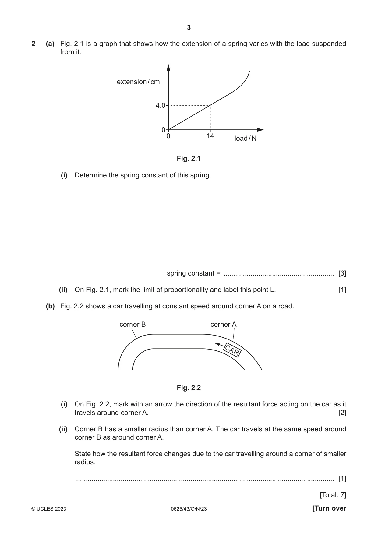 Cambridge IGCSE Physics 0625 2023 Oct/Nov Paper 4 · Variant 3 question paper, page 3 of 16