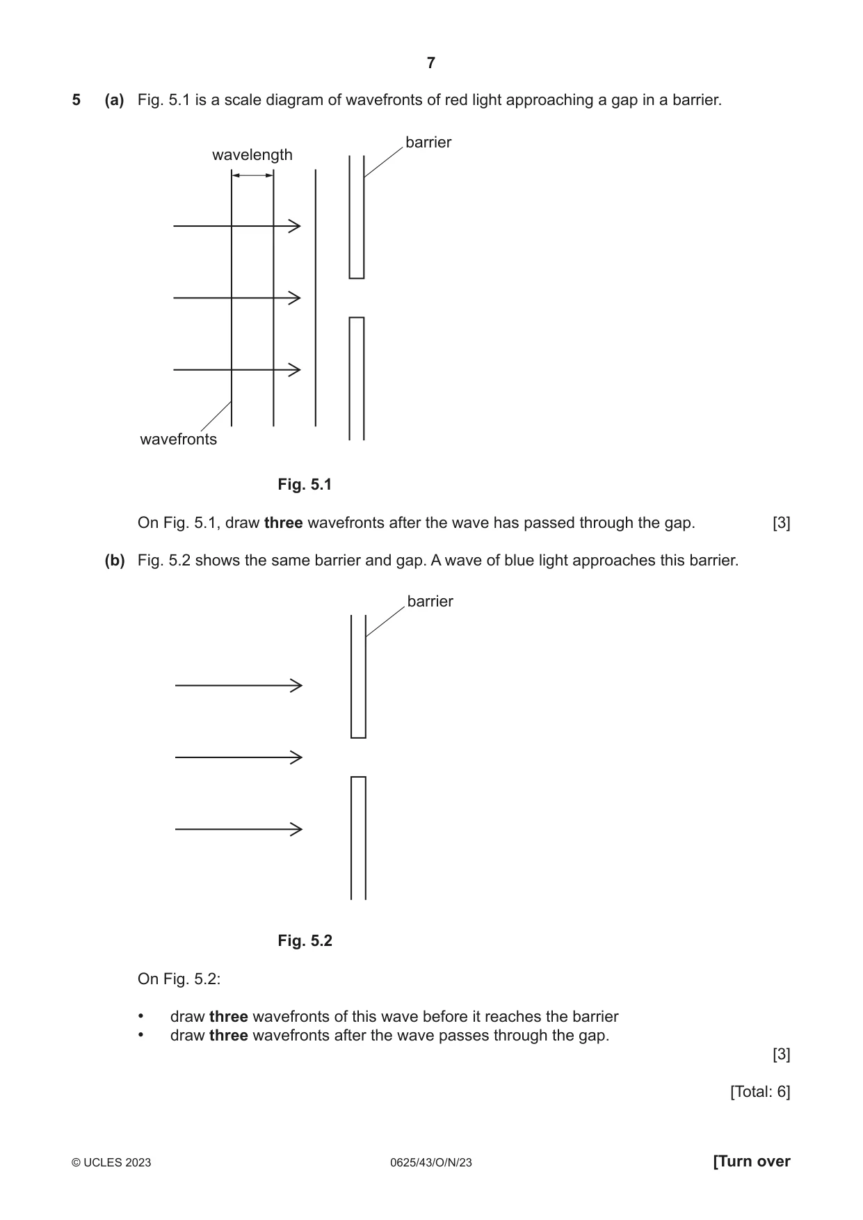 Cambridge IGCSE Physics 0625 2023 Oct/Nov Paper 4 · Variant 3 question paper, page 7 of 16