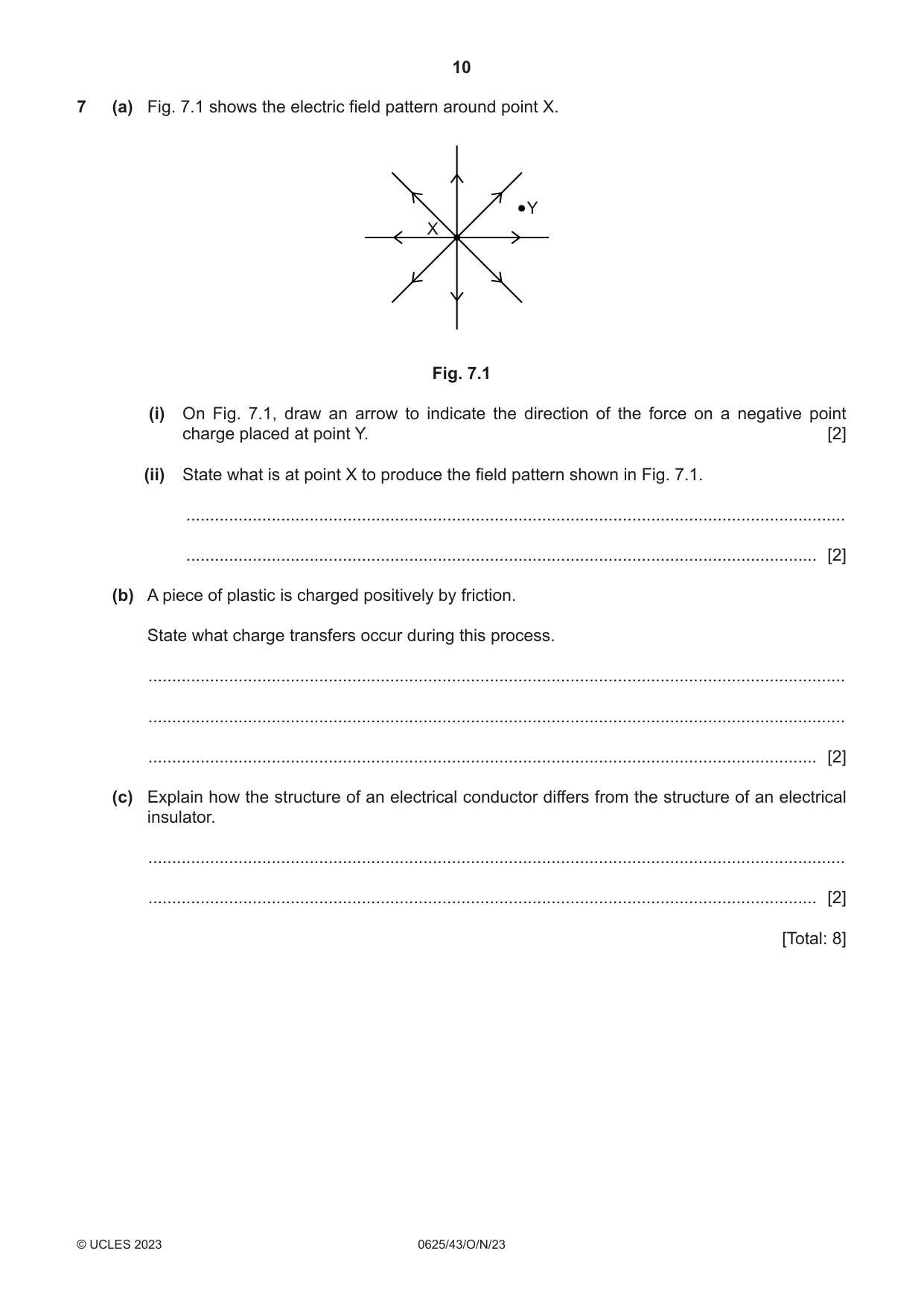 Cambridge IGCSE Physics 0625 2023 Oct/Nov Paper 4 · Variant 3 question paper, page 10 of 16