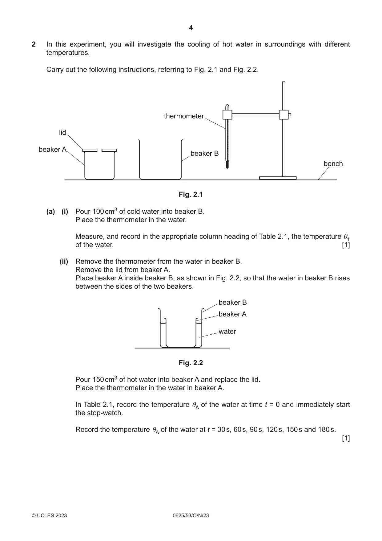Cambridge IGCSE Physics 0625 2023 Oct/Nov Paper 5 · Variant 3 question paper, page 4 of 12