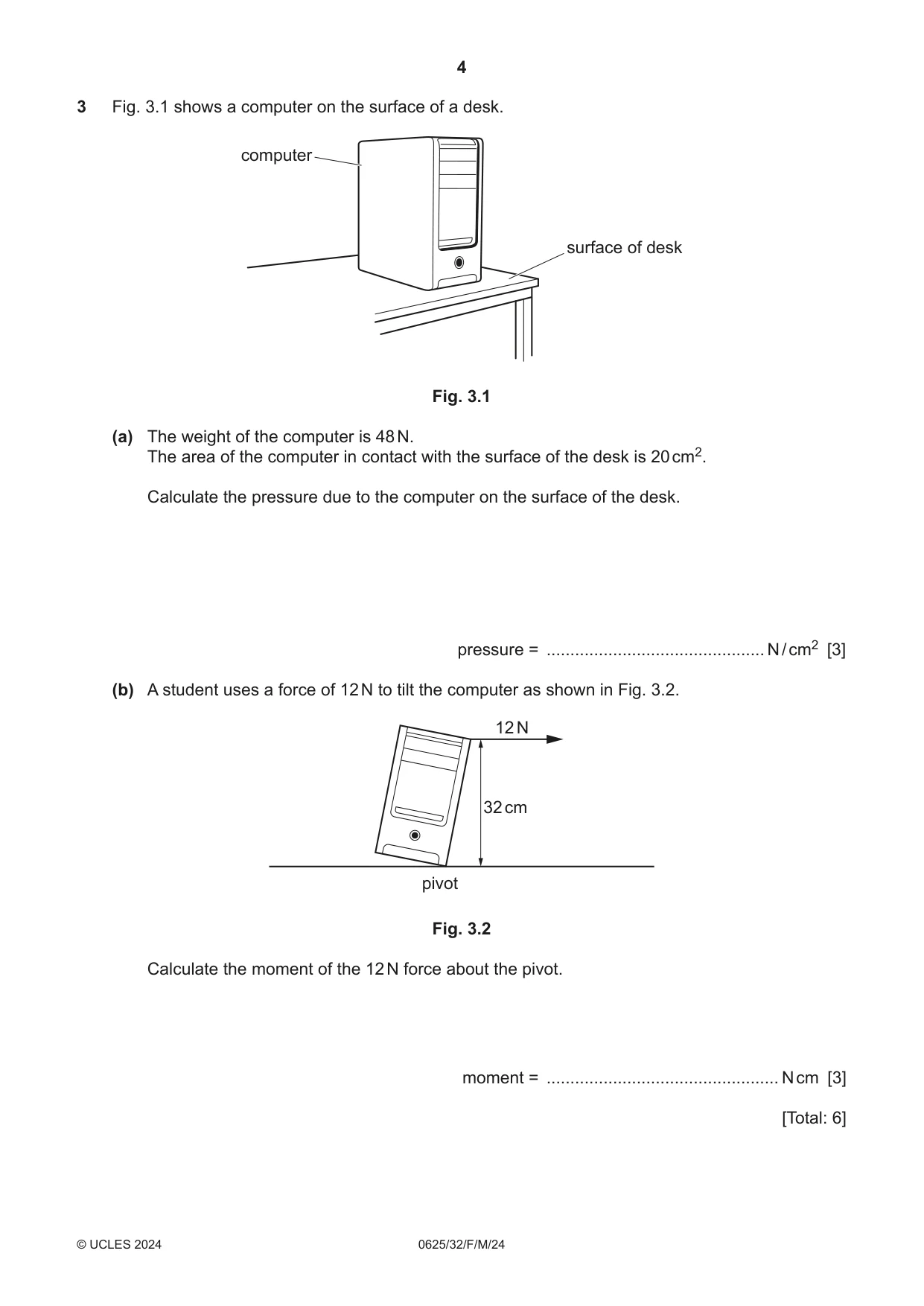 Cambridge IGCSE Physics 0625 2024 Feb/March Paper 3 · Variant 2 question paper, page 4 of 16