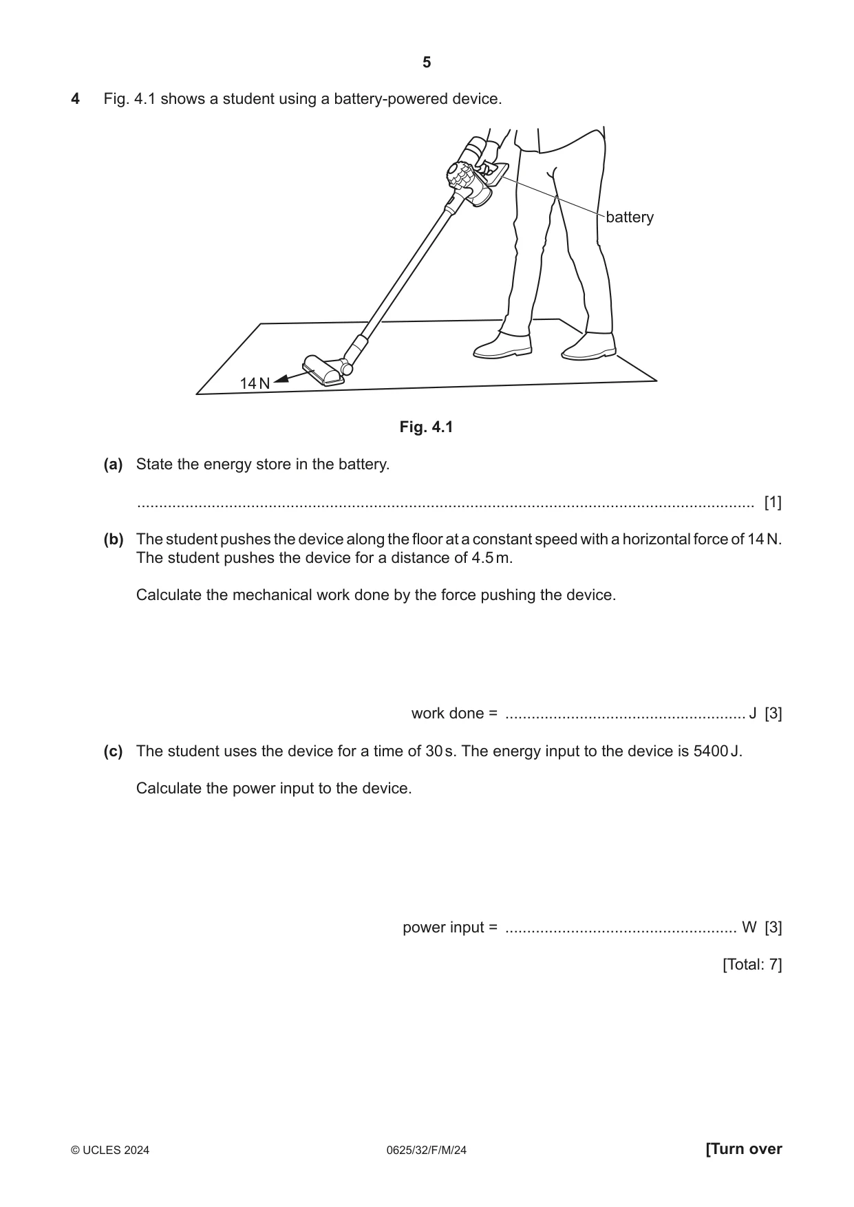 Cambridge IGCSE Physics 0625 2024 Feb/March Paper 3 · Variant 2 question paper, page 5 of 16