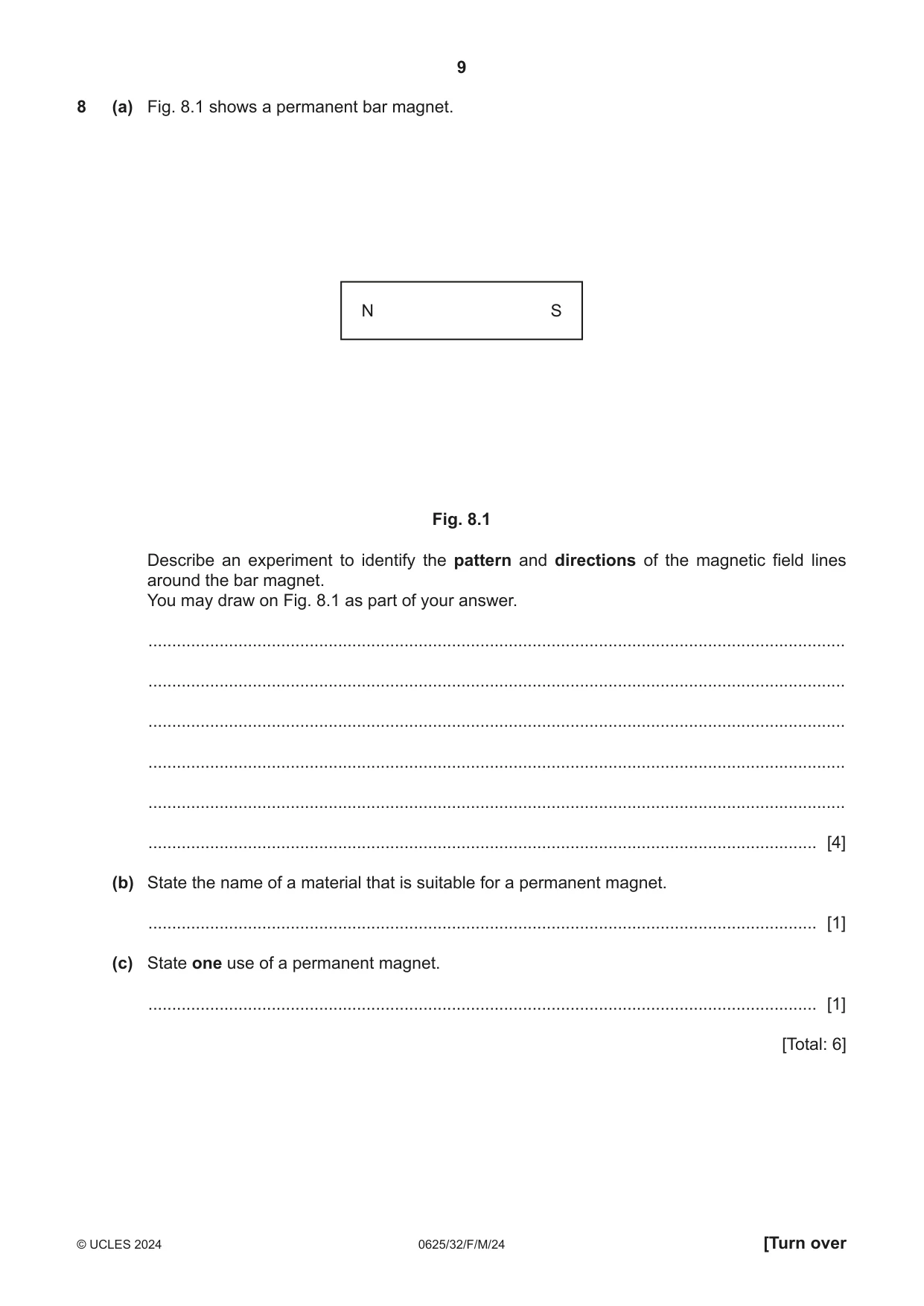 Cambridge IGCSE Physics 0625 2024 Feb/March Paper 3 · Variant 2 question paper, page 9 of 16