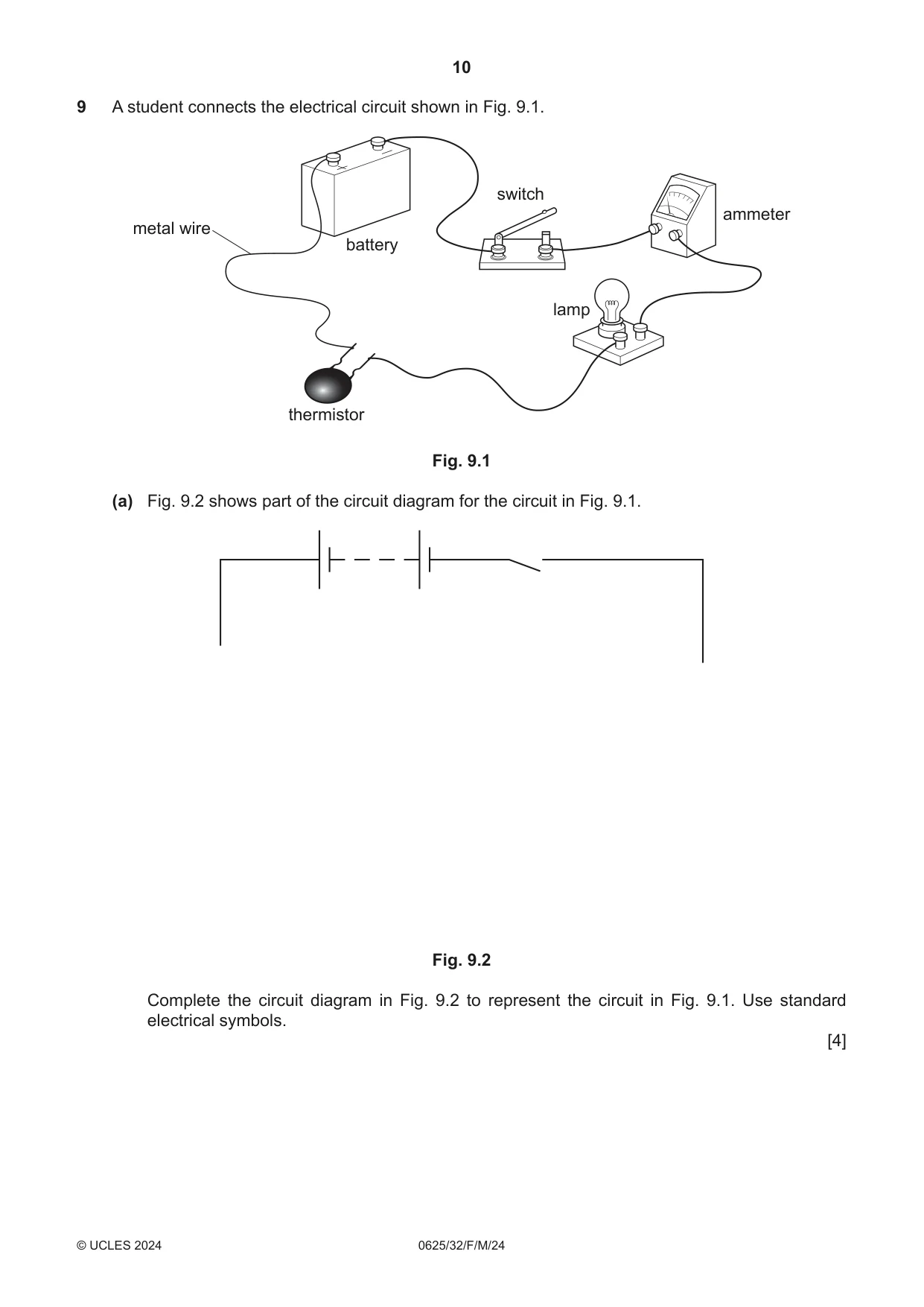 Cambridge IGCSE Physics 0625 2024 Feb/March Paper 3 · Variant 2 question paper, page 10 of 16