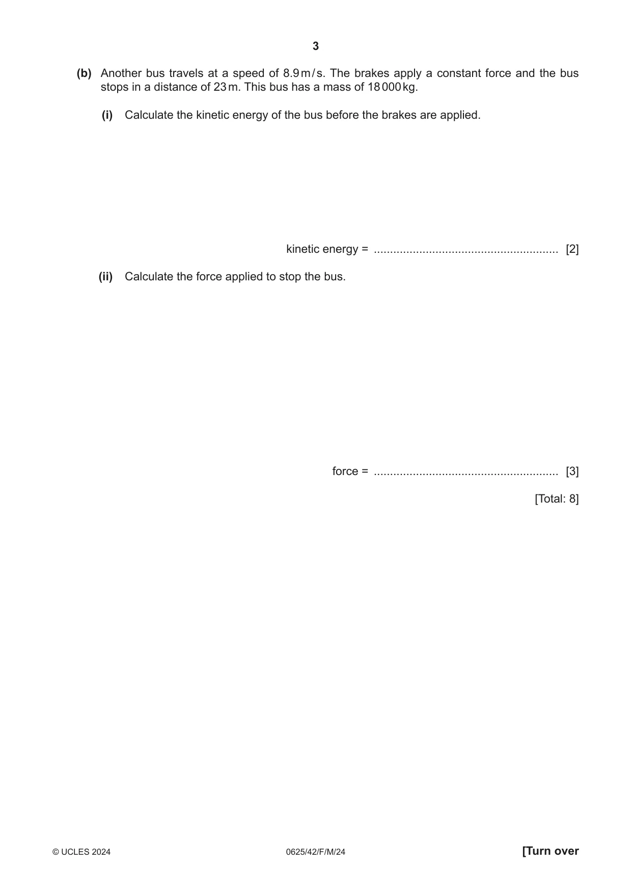 Cambridge IGCSE Physics 0625 2024 Feb/March Paper 4 · Variant 2 question paper, page 3 of 20