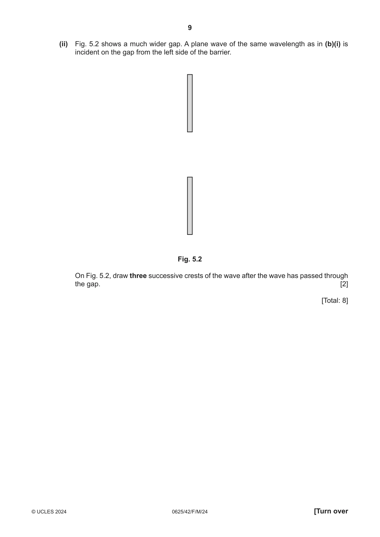 Cambridge IGCSE Physics 0625 2024 Feb/March Paper 4 · Variant 2 question paper, page 9 of 20