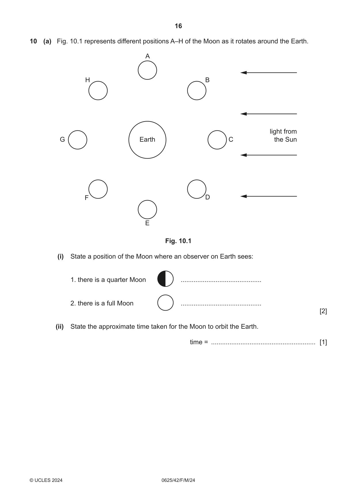 Cambridge IGCSE Physics 0625 2024 Feb/March Paper 4 · Variant 2 question paper, page 16 of 20