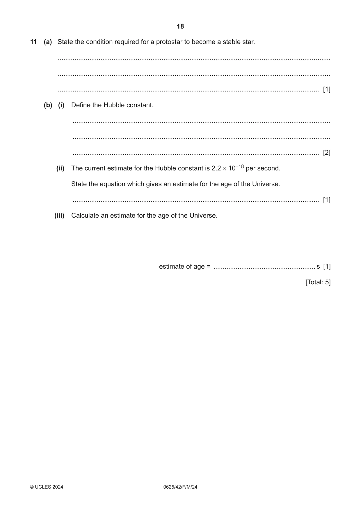 Cambridge IGCSE Physics 0625 2024 Feb/March Paper 4 · Variant 2 question paper, page 18 of 20