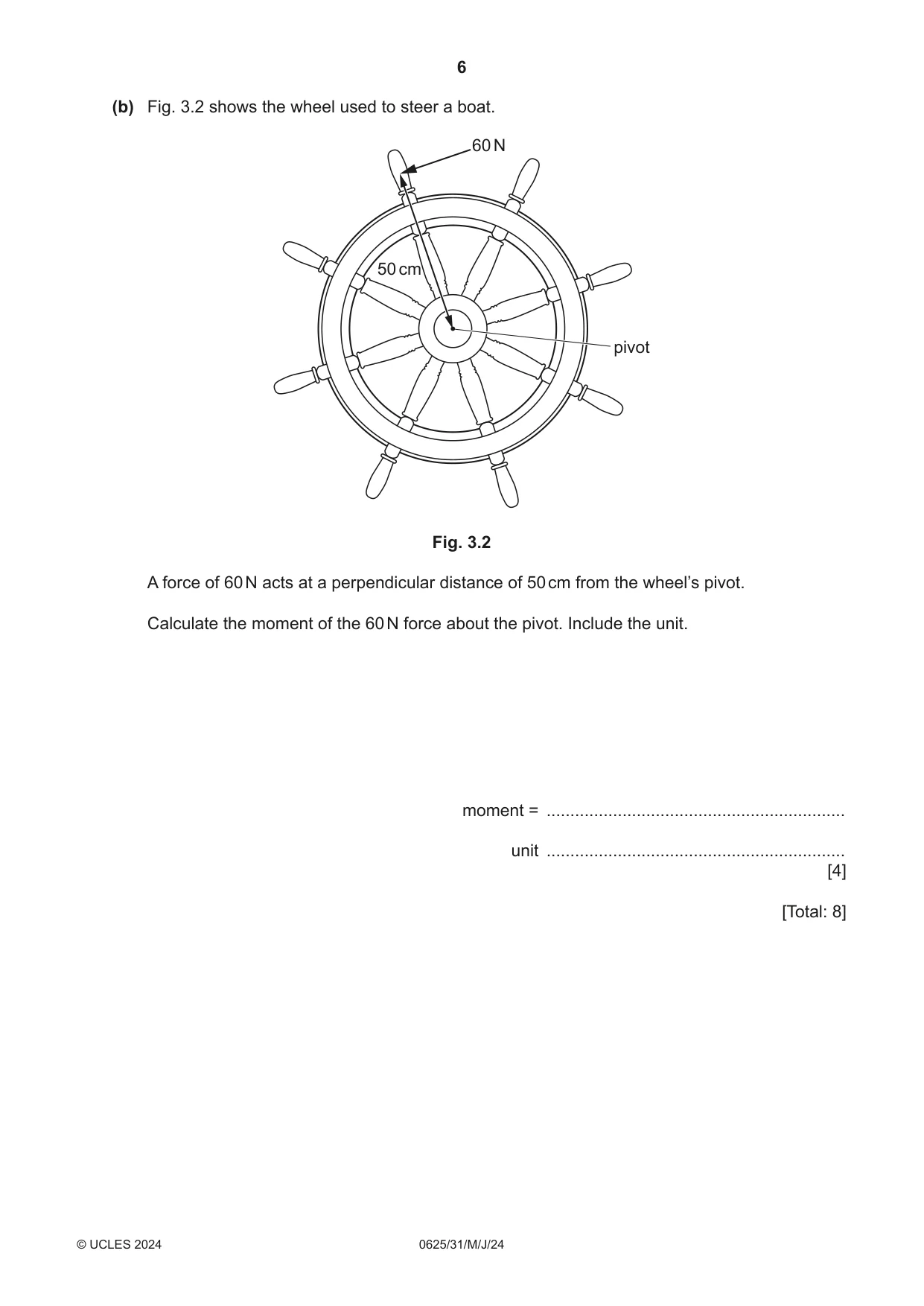 Cambridge IGCSE Physics 0625 2024 May/June Paper 3 · Variant 1 question paper, page 6 of 16