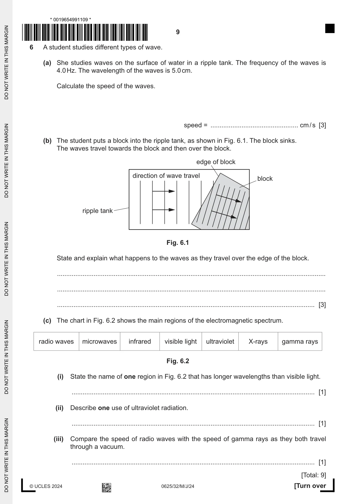 Cambridge IGCSE Physics 0625 2024 May/June Paper 3 · Variant 2 question paper, page 9 of 16