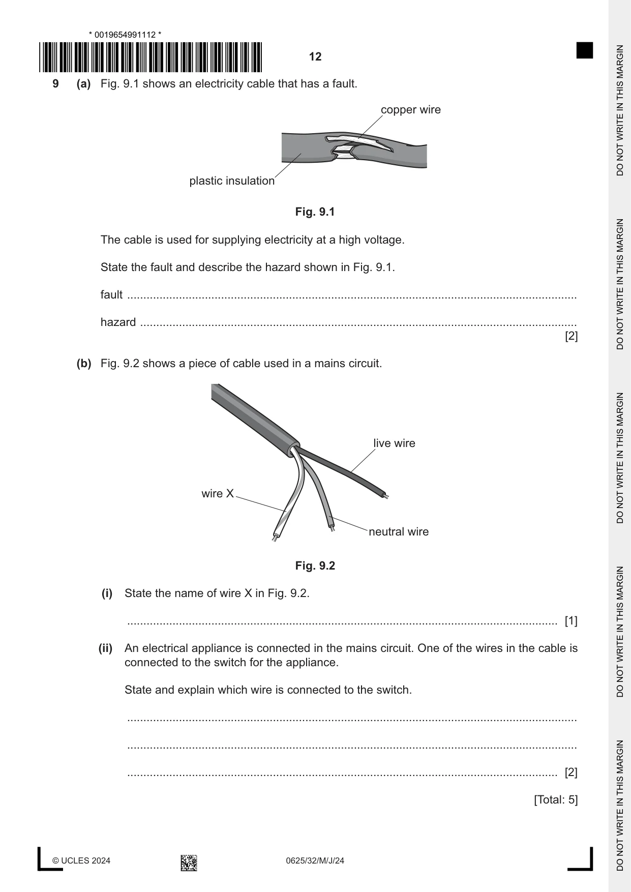 Cambridge IGCSE Physics 0625 2024 May/June Paper 3 · Variant 2 question paper, page 12 of 16