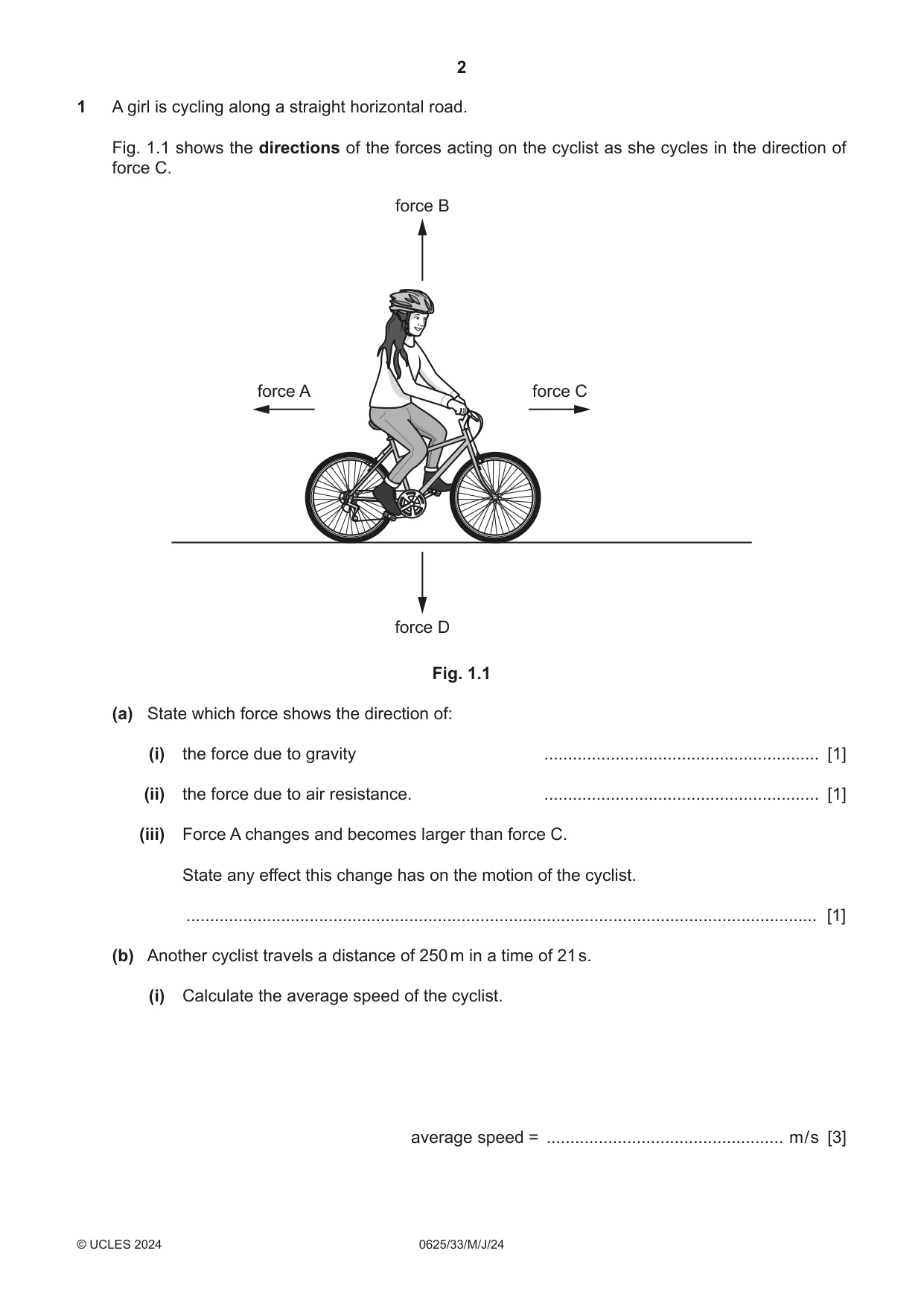 Cambridge IGCSE Physics 0625 2024 May/June Paper 3 · Variant 3 question paper, page 2 of 16