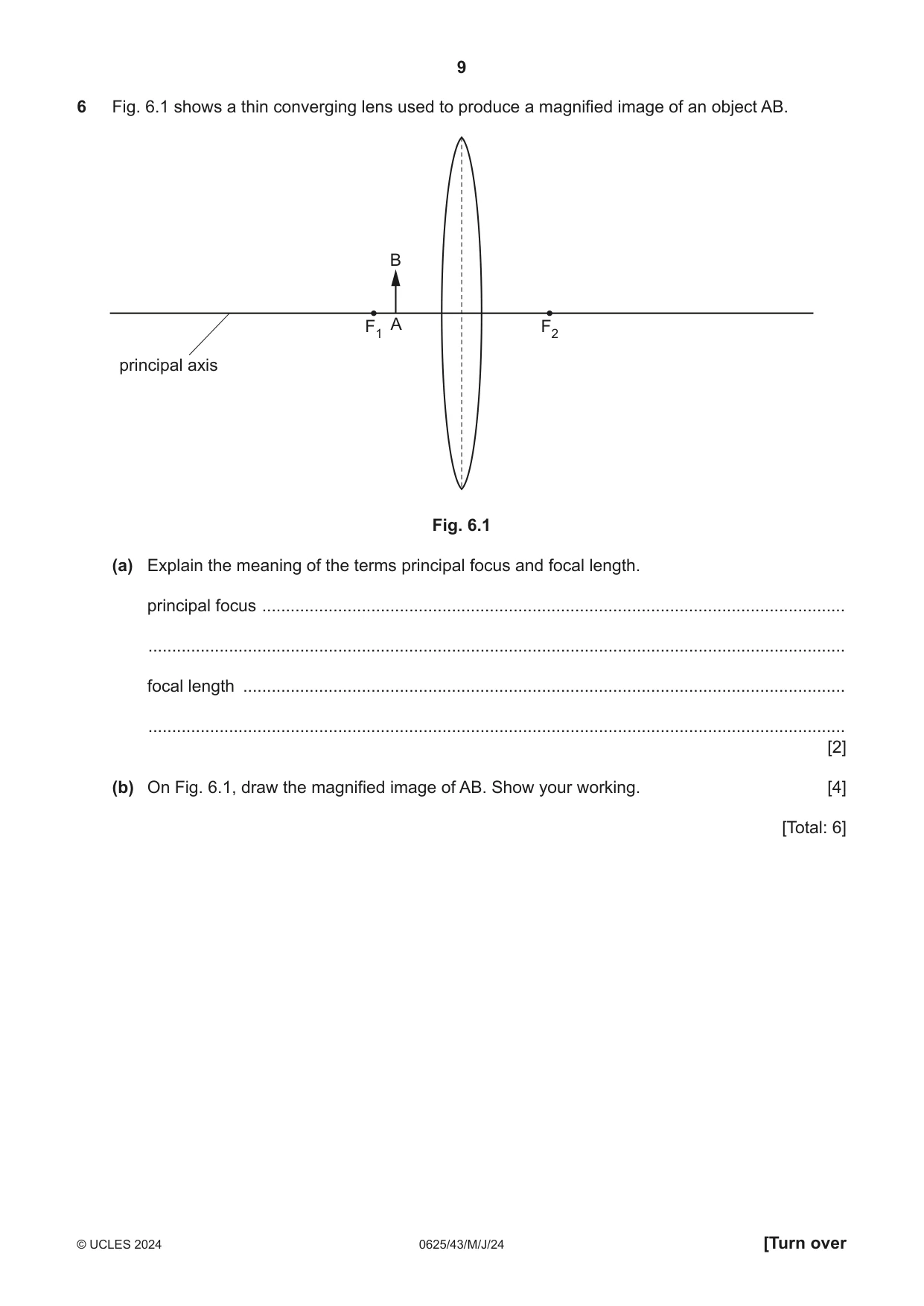 Cambridge IGCSE Physics 0625 2024 May/June Paper 4 · Variant 3 question paper, page 9 of 16