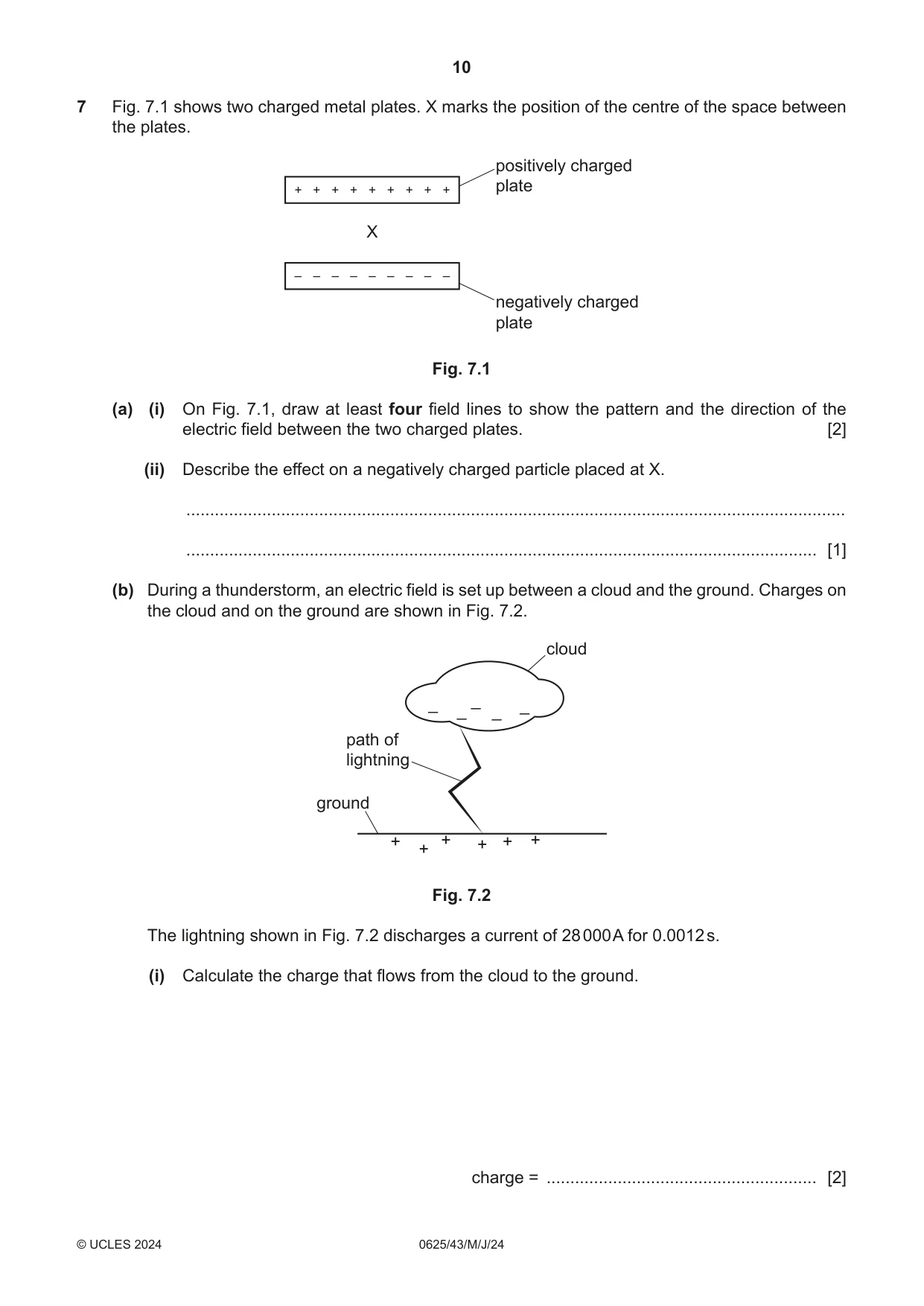 Cambridge IGCSE Physics 0625 2024 May/June Paper 4 · Variant 3 question paper, page 10 of 16