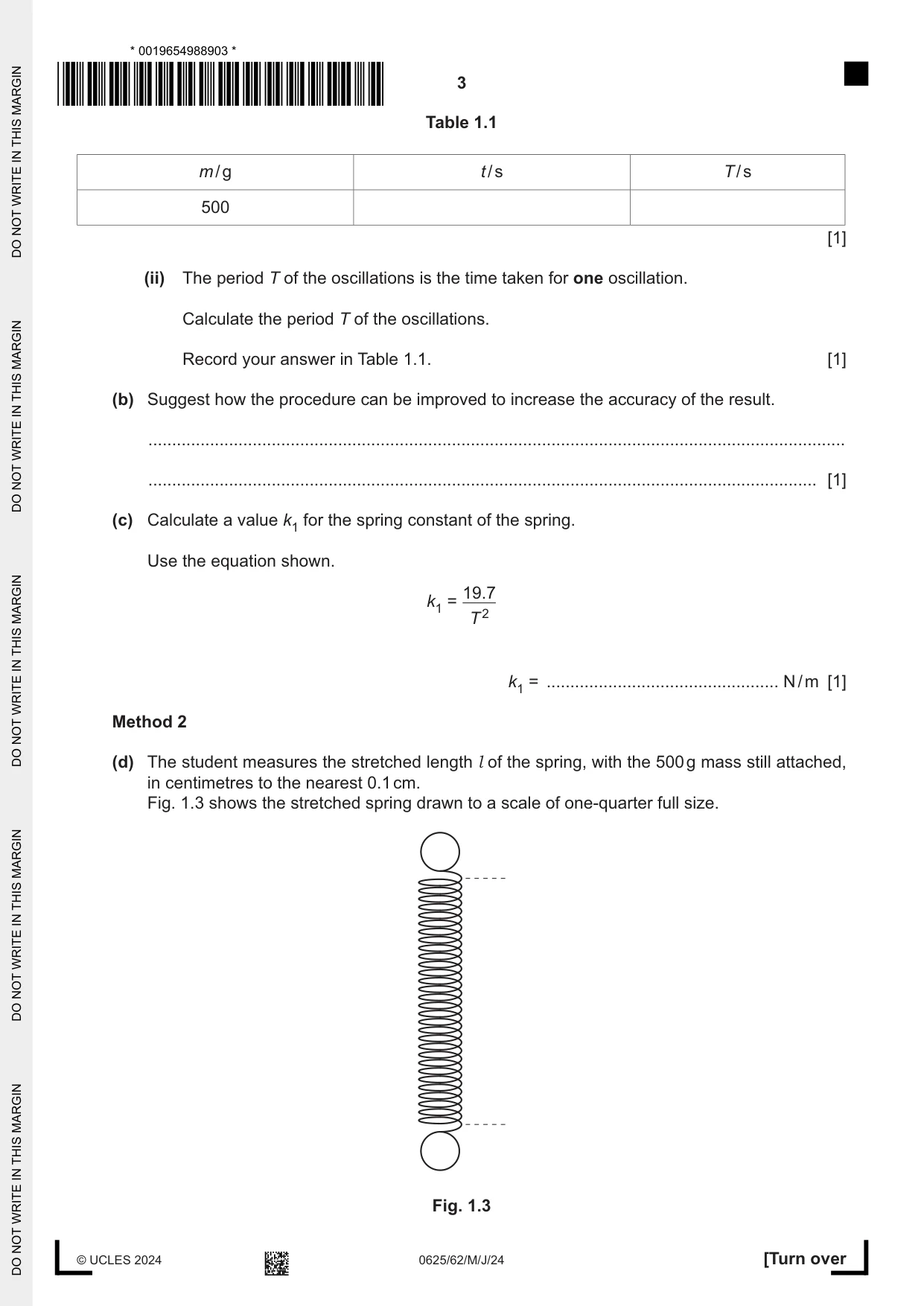Cambridge IGCSE Physics 0625 2024 May/June Paper 6 · Variant 2 question paper, page 3 of 16