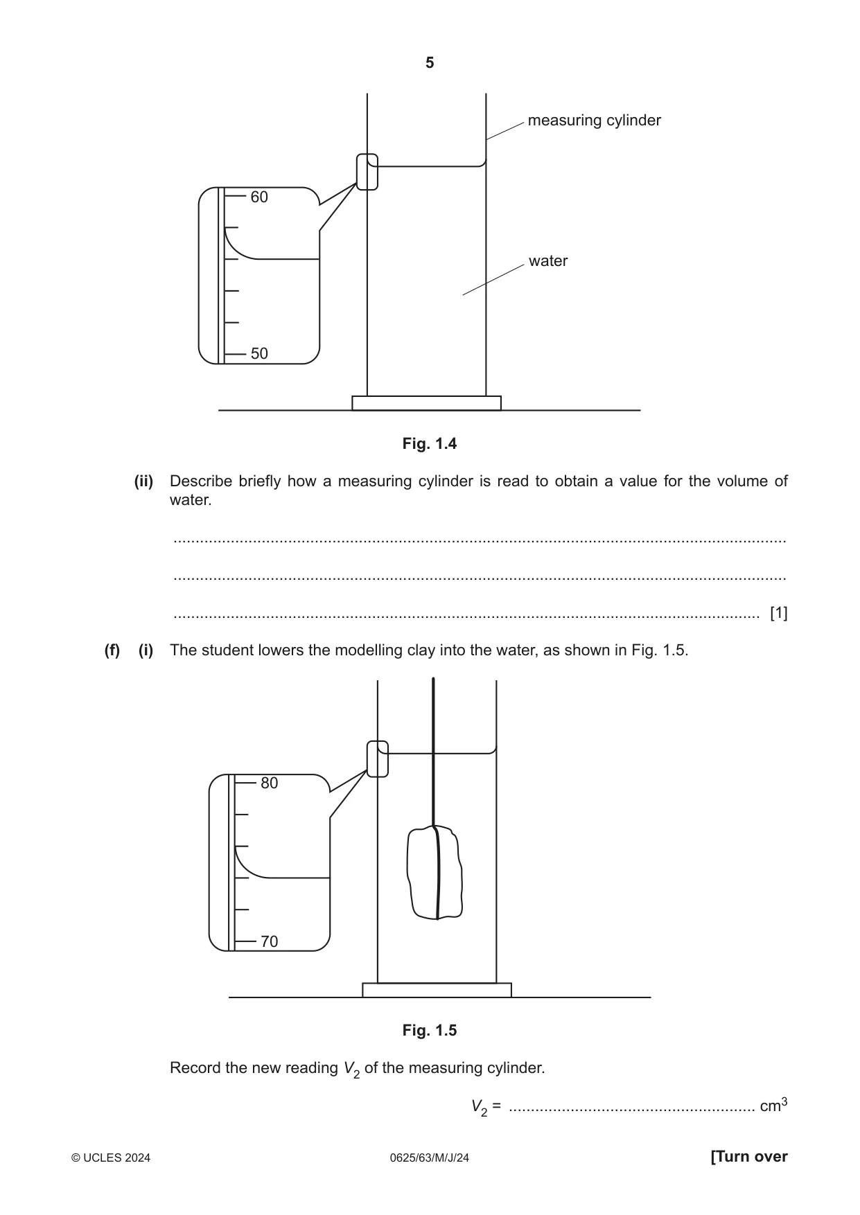 Cambridge IGCSE Physics 0625 2024 May/June Paper 6 · Variant 3 question paper, page 5 of 16