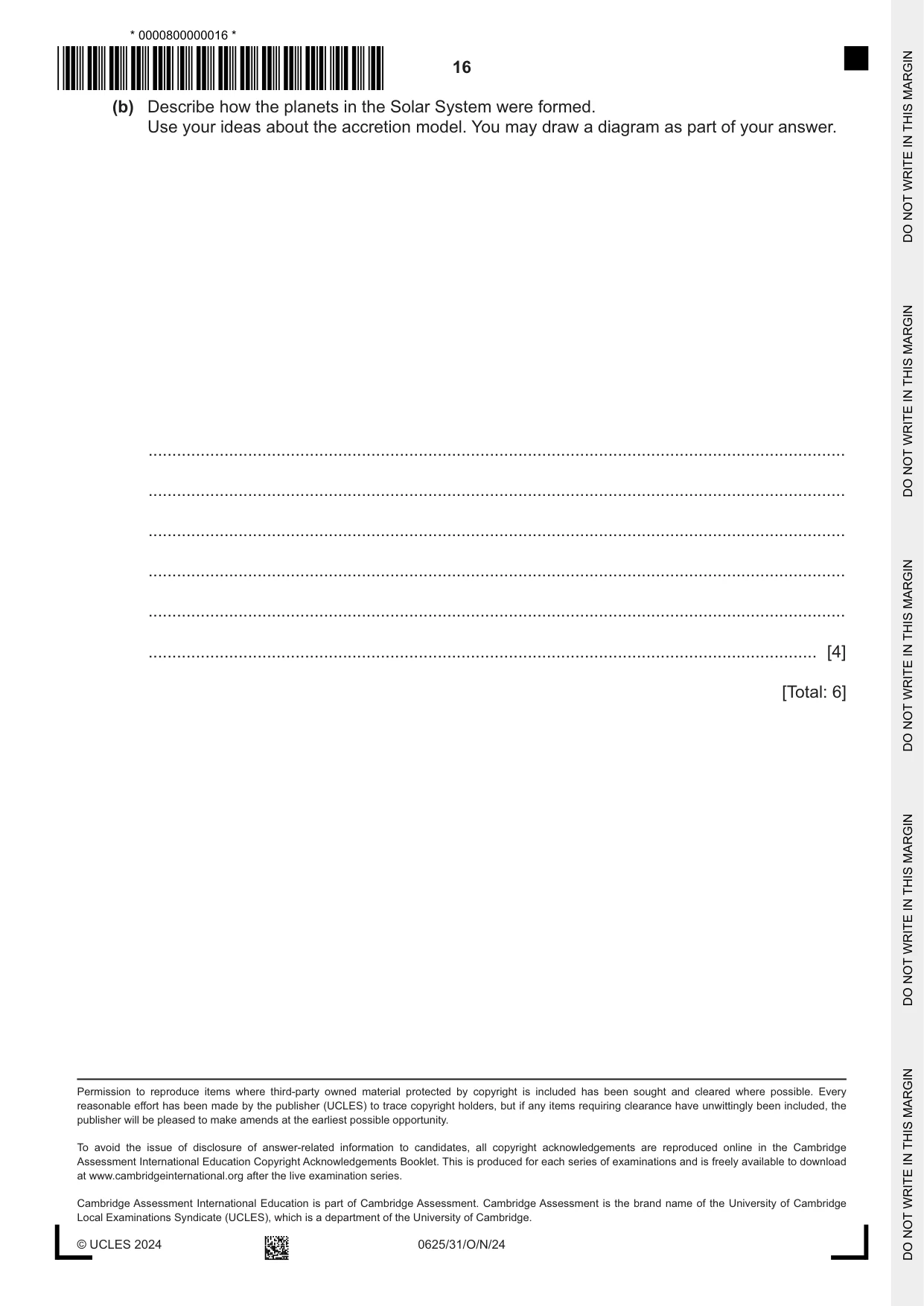 Cambridge IGCSE Physics 0625 2024 Oct/Nov Paper 3 · Variant 1 question paper, page 16 of 16