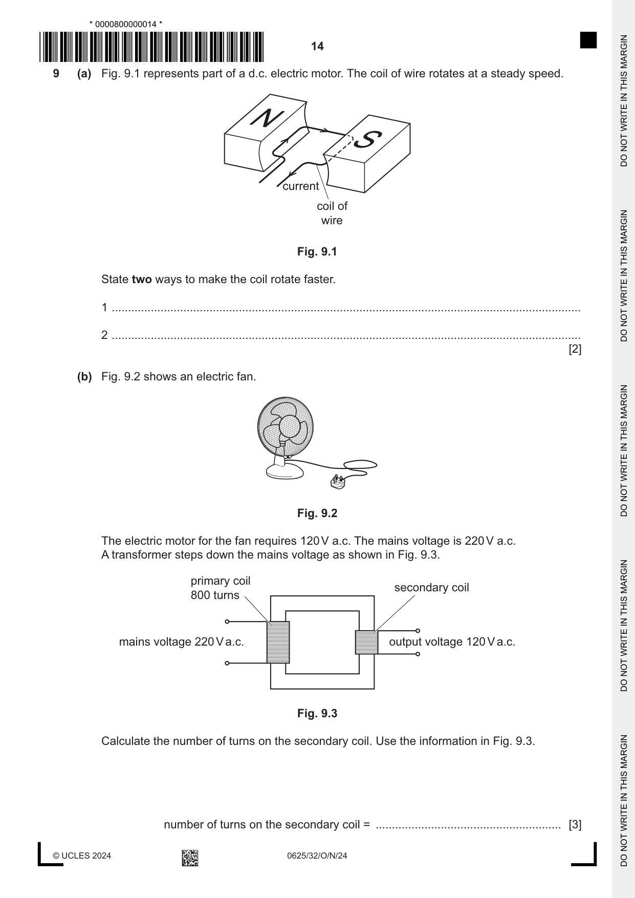 Cambridge IGCSE Physics 0625 2024 Oct/Nov Paper 3 · Variant 2 question paper, page 14 of 20