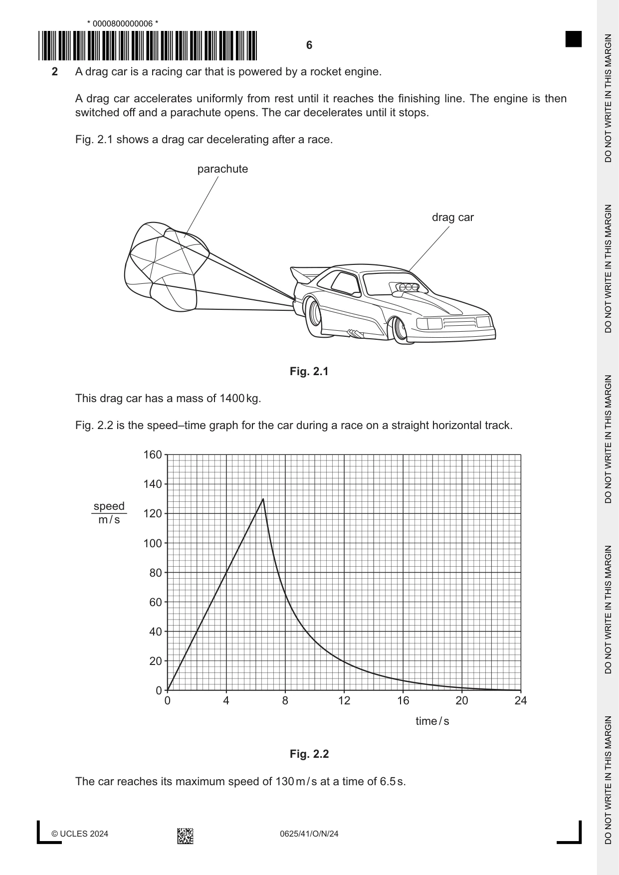 Cambridge IGCSE Physics 0625 2024 Oct/Nov Paper 4 · Variant 1 question paper, page 6 of 20