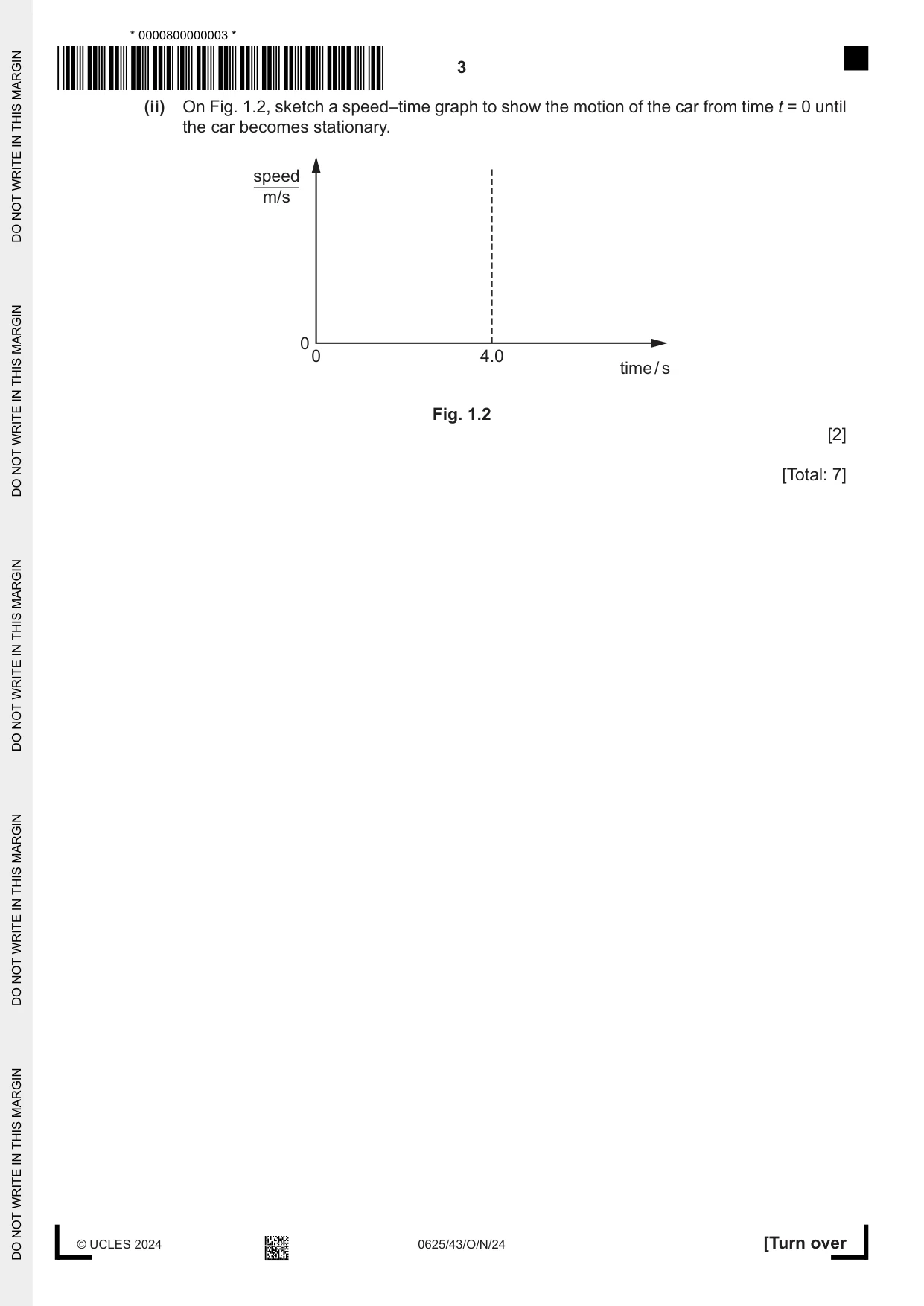 Cambridge IGCSE Physics 0625 2024 Oct/Nov Paper 4 · Variant 3 question paper, page 3 of 20