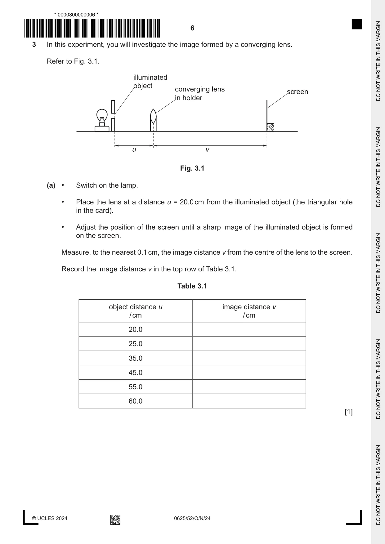 Cambridge IGCSE Physics 0625 2024 Oct/Nov Paper 5 · Variant 2 question paper, page 6 of 12