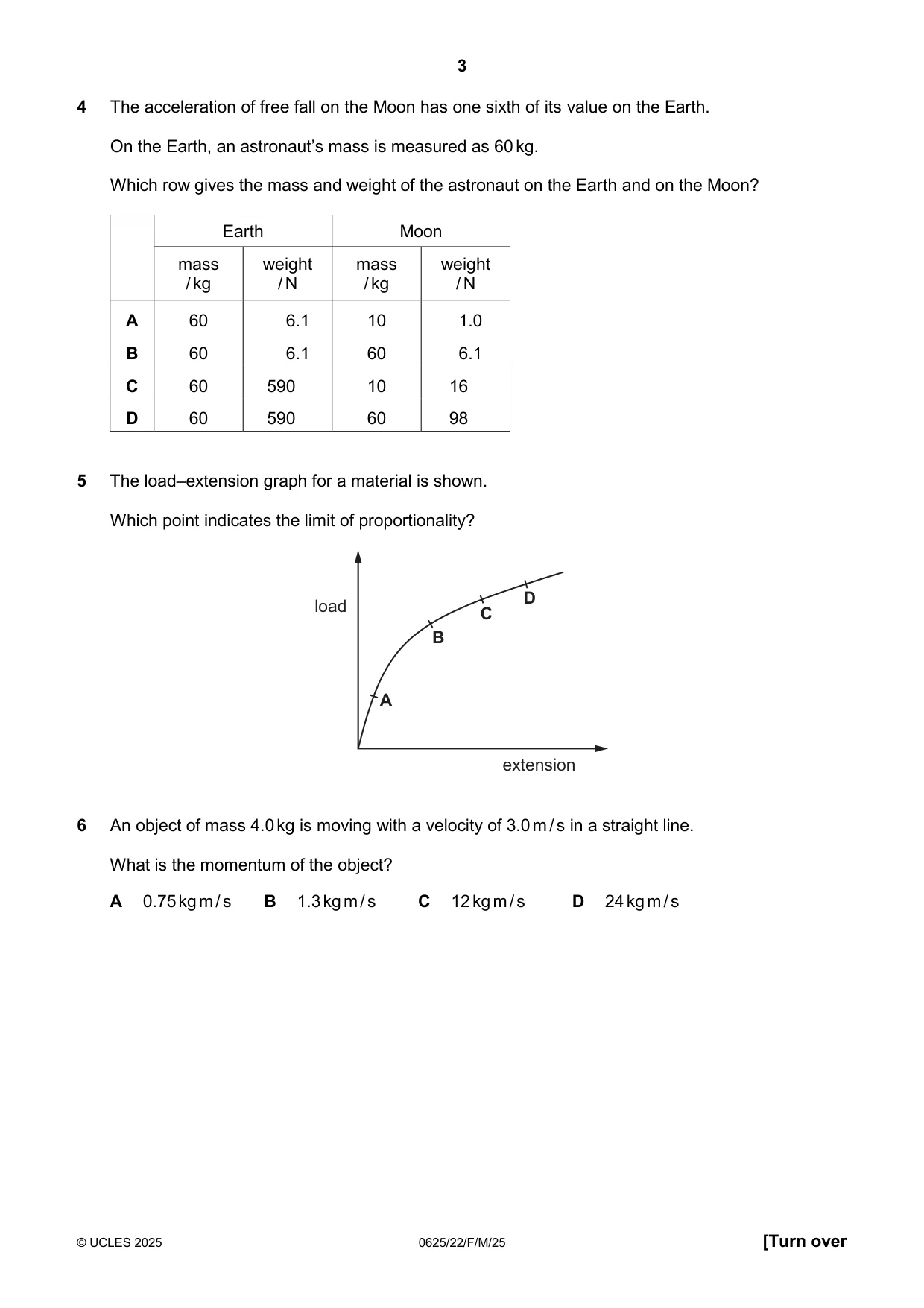 Cambridge IGCSE Physics 0625 2025 Feb/March Paper 2 · Variant 2 question paper, page 3 of 16