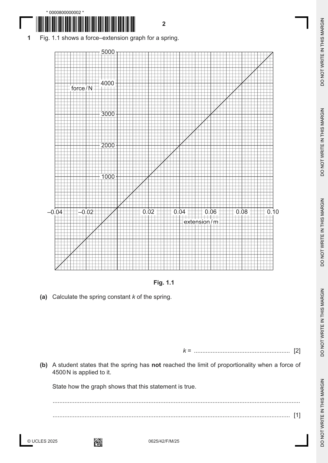 Cambridge IGCSE Physics 0625 2025 Feb/March Paper 4 · Variant 2 question paper, page 2 of 20