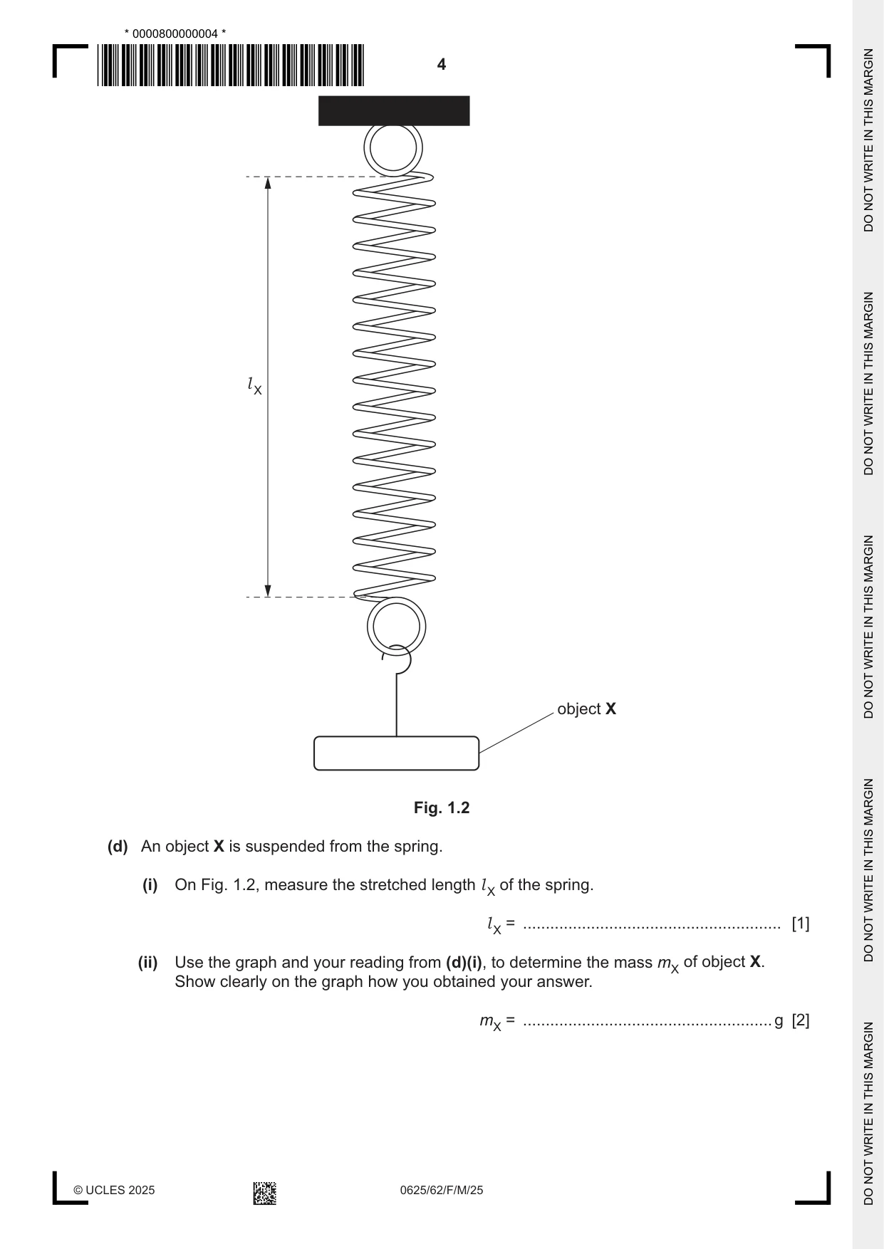 Cambridge IGCSE Physics 0625 2025 Feb/March Paper 6 · Variant 2 question paper, page 4 of 16