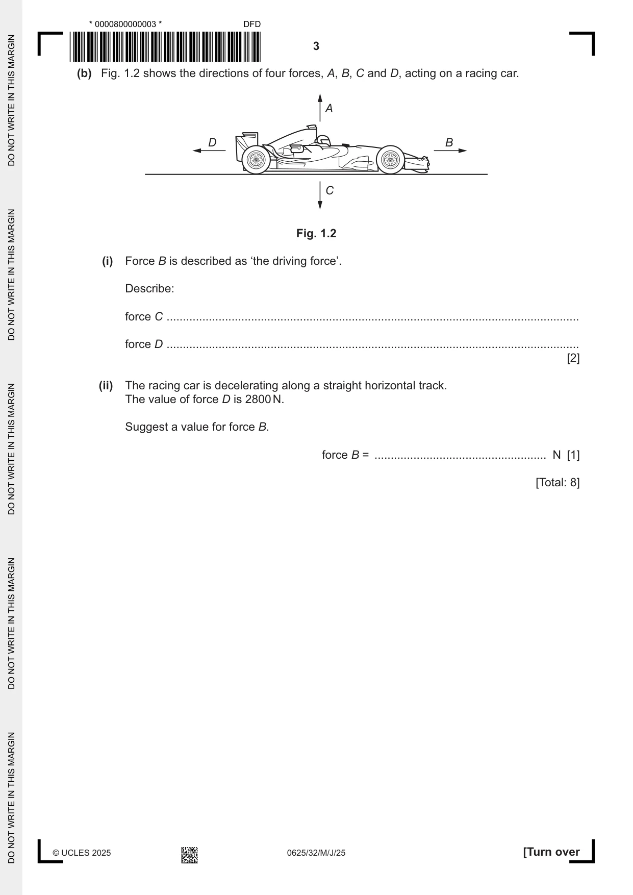 Cambridge IGCSE Physics 0625 2025 May/June Paper 3 · Variant 2 question paper, page 3 of 16
