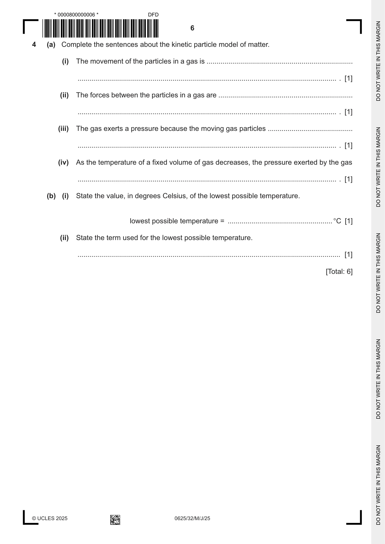 Cambridge IGCSE Physics 0625 2025 May/June Paper 3 · Variant 2 question paper, page 6 of 16