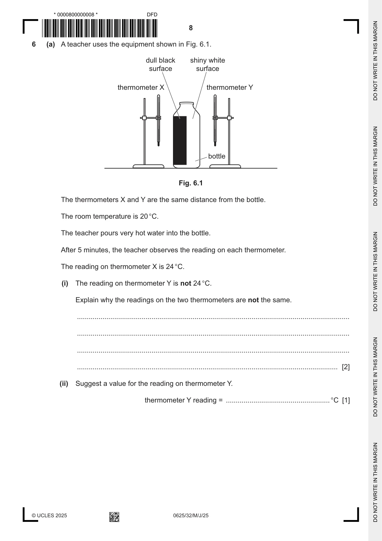 Cambridge IGCSE Physics 0625 2025 May/June Paper 3 · Variant 2 question paper, page 8 of 16