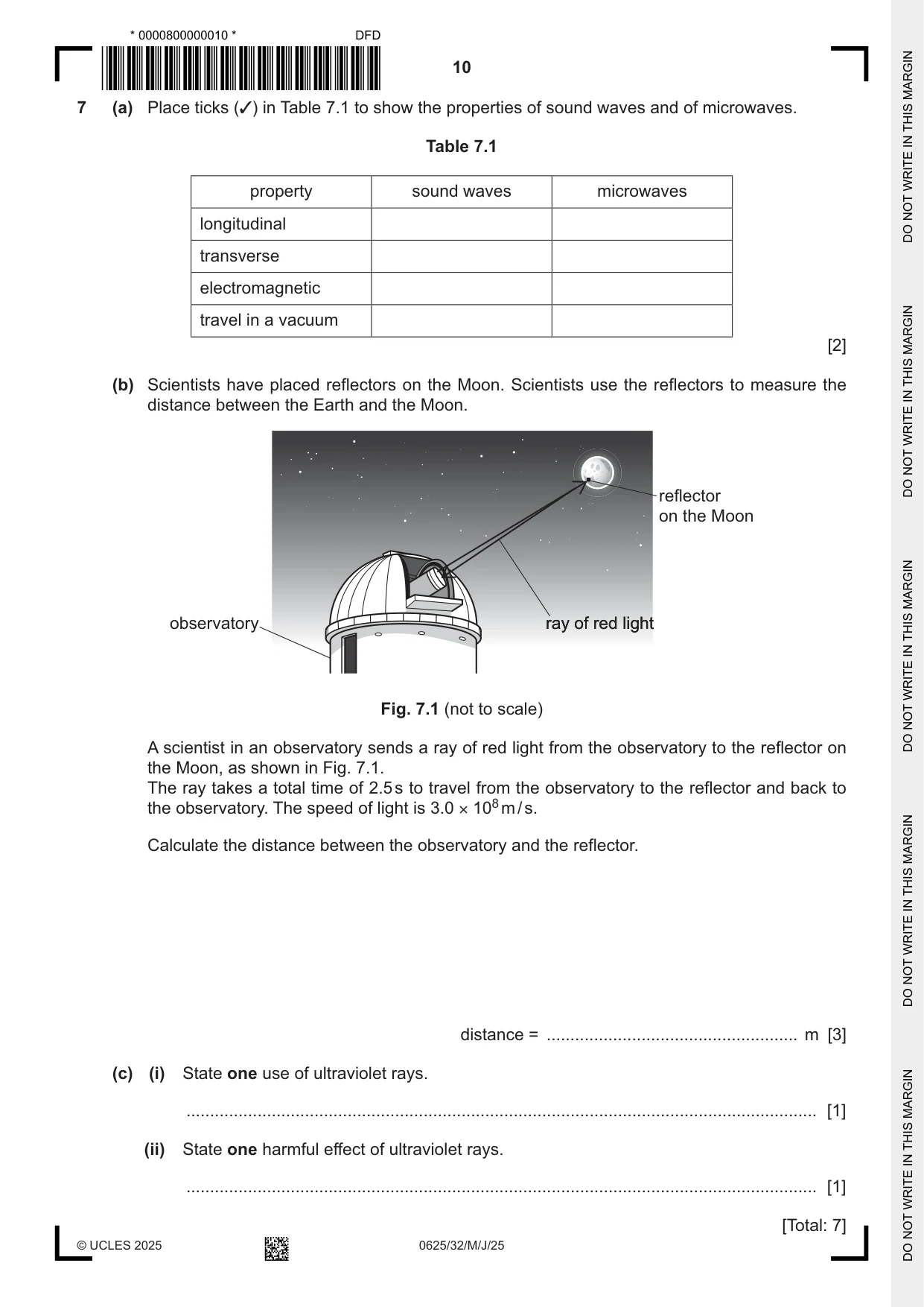 Cambridge IGCSE Physics 0625 2025 May/June Paper 3 · Variant 2 question paper, page 10 of 16