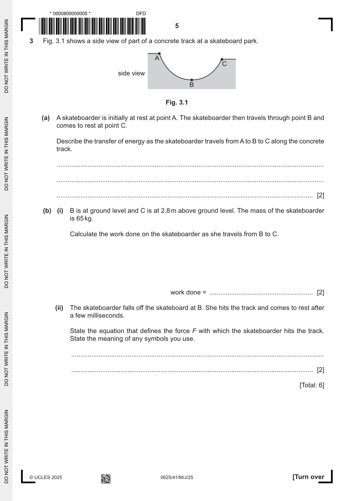 Cambridge IGCSE Physics 0625 2025 May/June Paper 4 · Variant 1 question paper, page 5 of 16