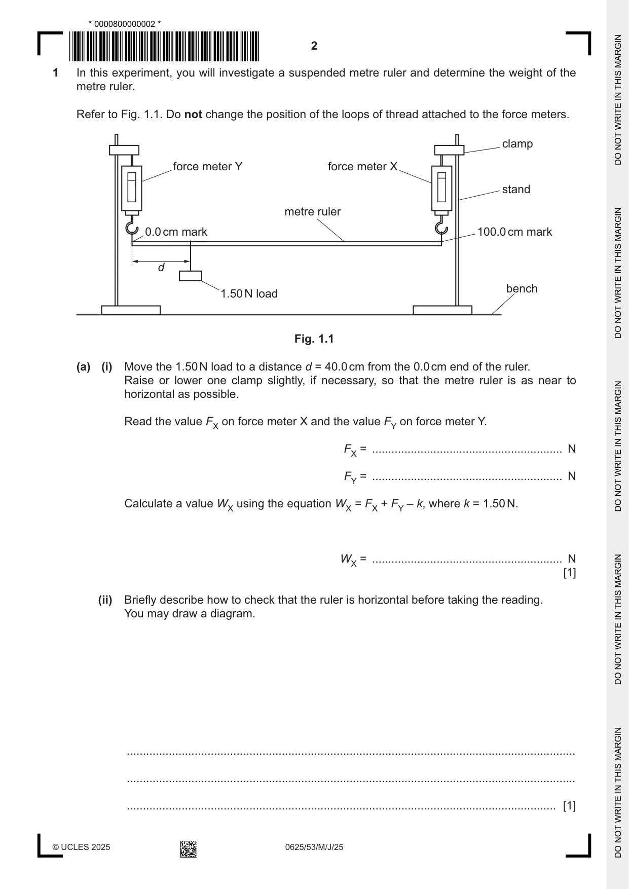 Cambridge IGCSE Physics 0625 2025 May/June Paper 5 · Variant 3 question paper, page 2 of 16