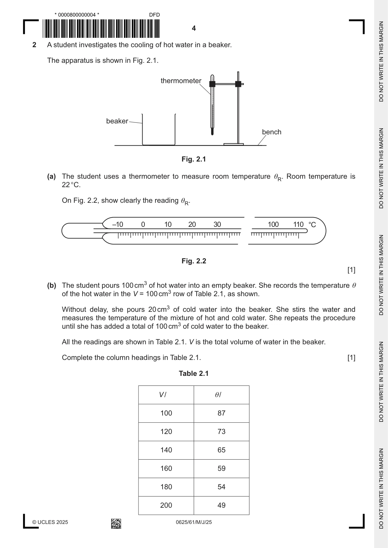 Cambridge IGCSE Physics 0625 2025 May/June Paper 6 · Variant 1 question paper, page 4 of 12