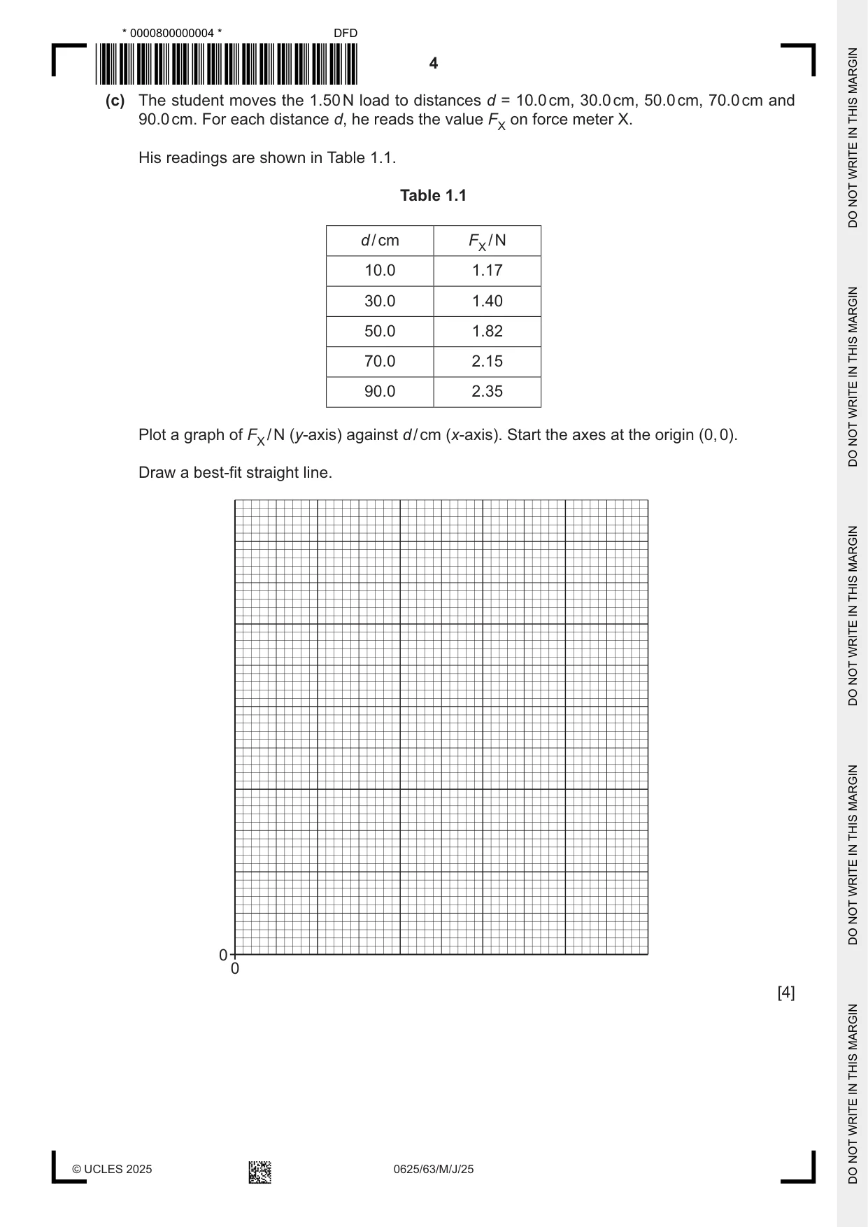 Cambridge IGCSE Physics 0625 2025 May/June Paper 6 · Variant 3 question paper, page 4 of 16