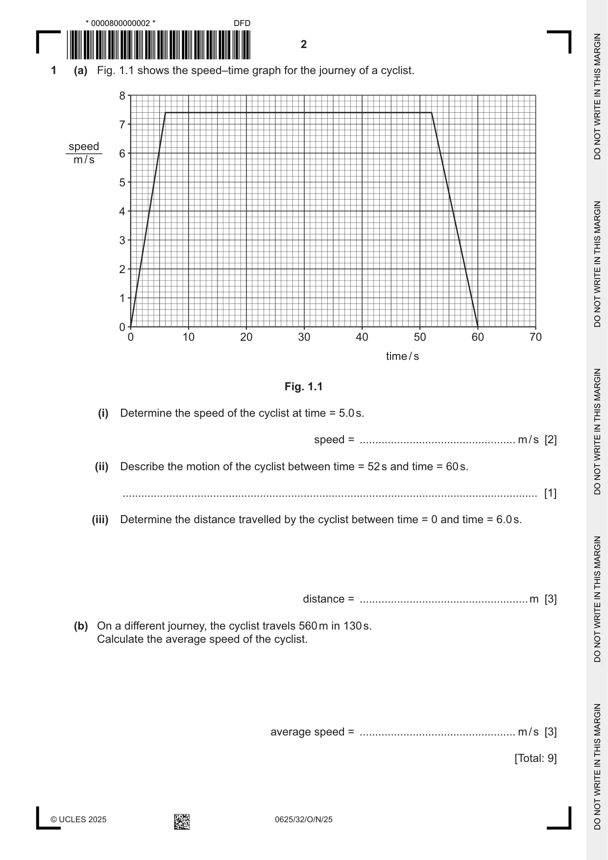 Cambridge IGCSE Physics 0625 2025 Oct/Nov Paper 3 · Variant 2 question paper, page 2 of 16