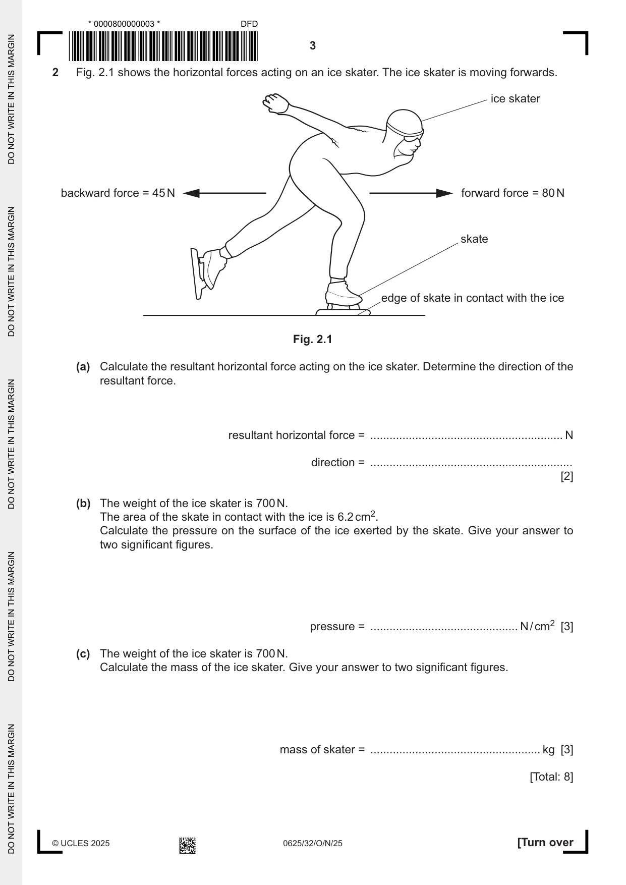 Cambridge IGCSE Physics 0625 2025 Oct/Nov Paper 3 · Variant 2 question paper, page 3 of 16
