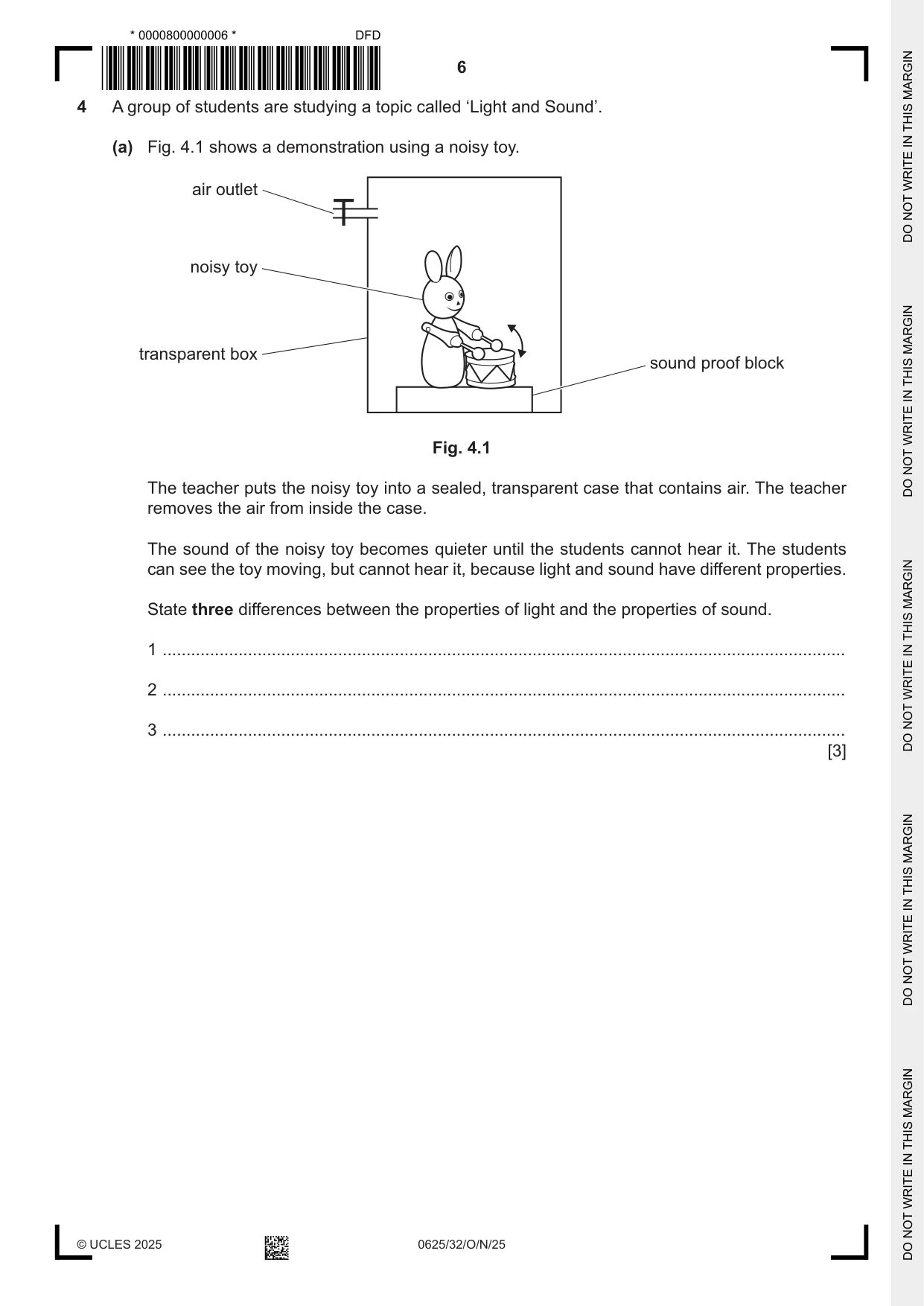 Cambridge IGCSE Physics 0625 2025 Oct/Nov Paper 3 · Variant 2 question paper, page 6 of 16