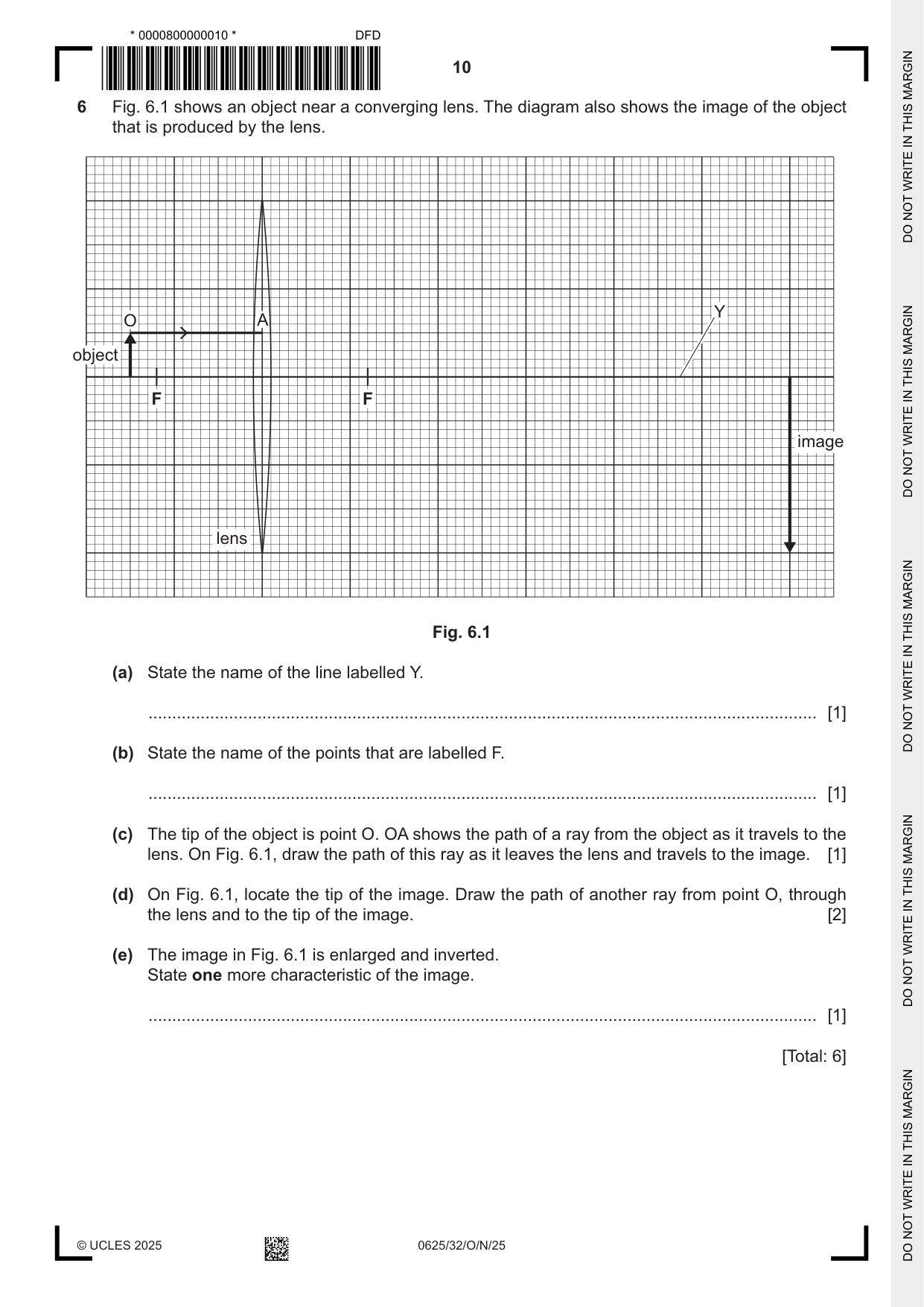 Cambridge IGCSE Physics 0625 2025 Oct/Nov Paper 3 · Variant 2 question paper, page 10 of 16