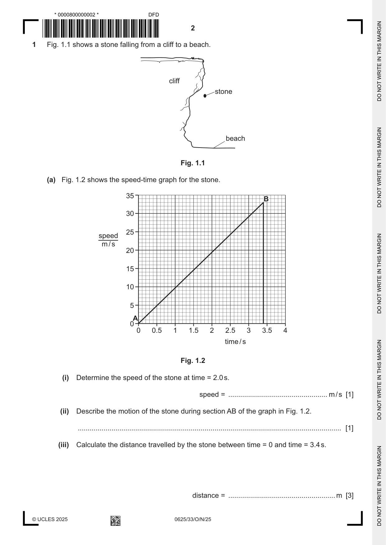 Cambridge IGCSE Physics 0625 2025 Oct/Nov Paper 3 · Variant 3 question paper, page 2 of 16