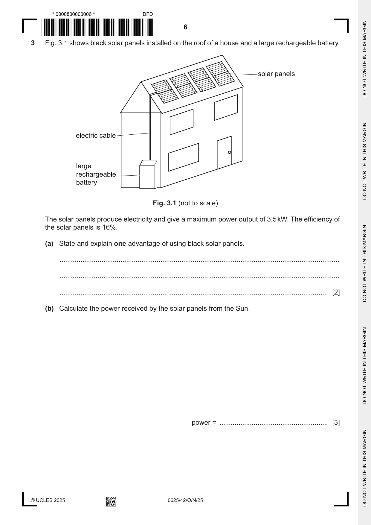 Cambridge IGCSE Physics 0625 2025 Oct/Nov Paper 4 · Variant 2 question paper, page 6 of 20