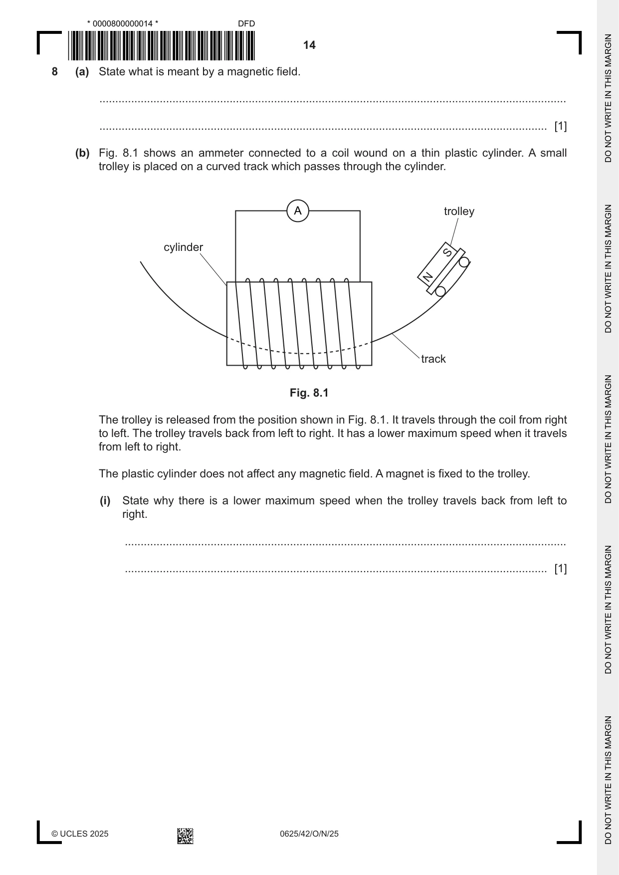 Cambridge IGCSE Physics 0625 2025 Oct/Nov Paper 4 · Variant 2 question paper, page 14 of 20