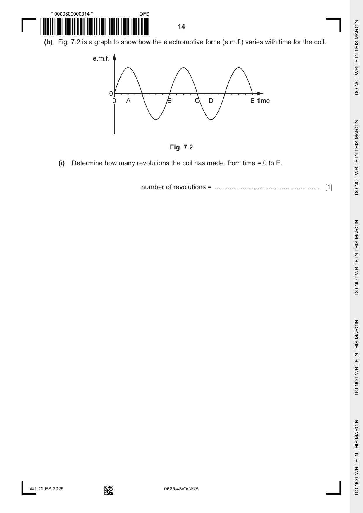 Cambridge IGCSE Physics 0625 2025 Oct/Nov Paper 4 · Variant 3 question paper, page 14 of 20